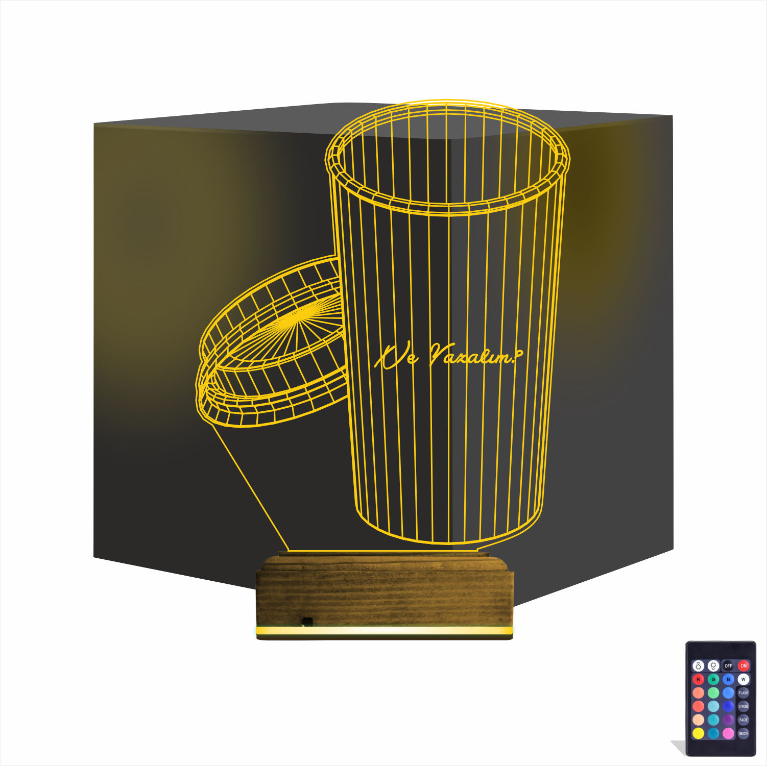 Стакан кофе — 3D LED Ночник | Подарок любителю кофе