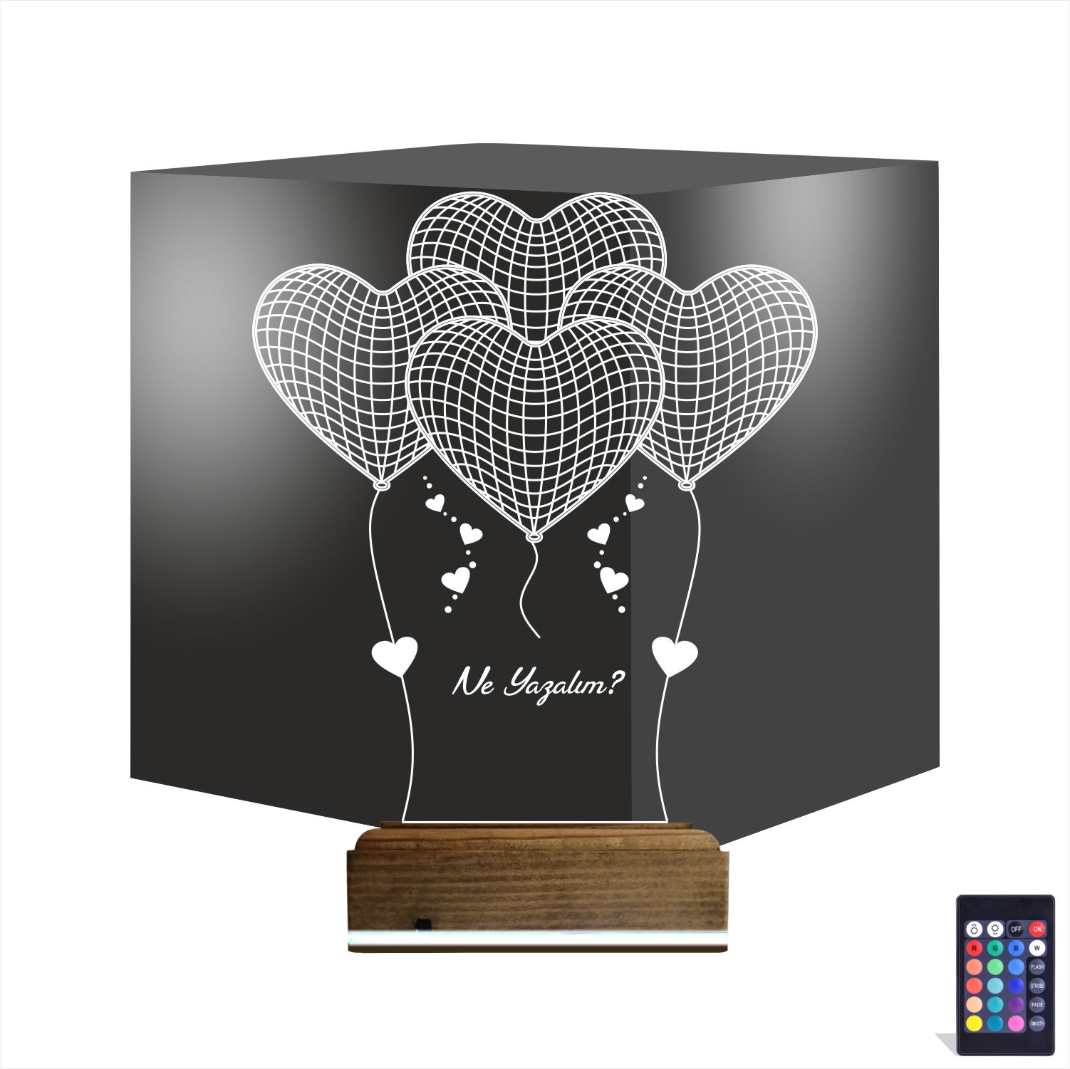 Сердца-шарики — 3D LED Ночник | Романтический подарок