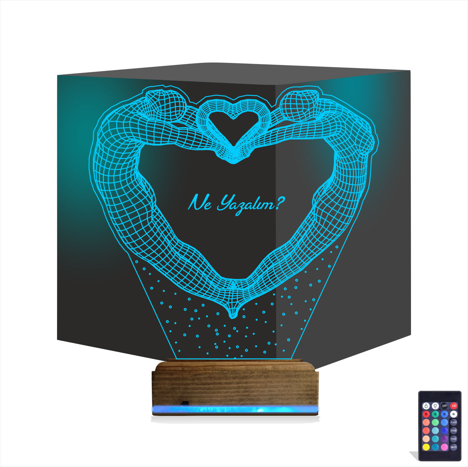 Сердце влюбленных — 3D LED Ночник | Подарок любимым