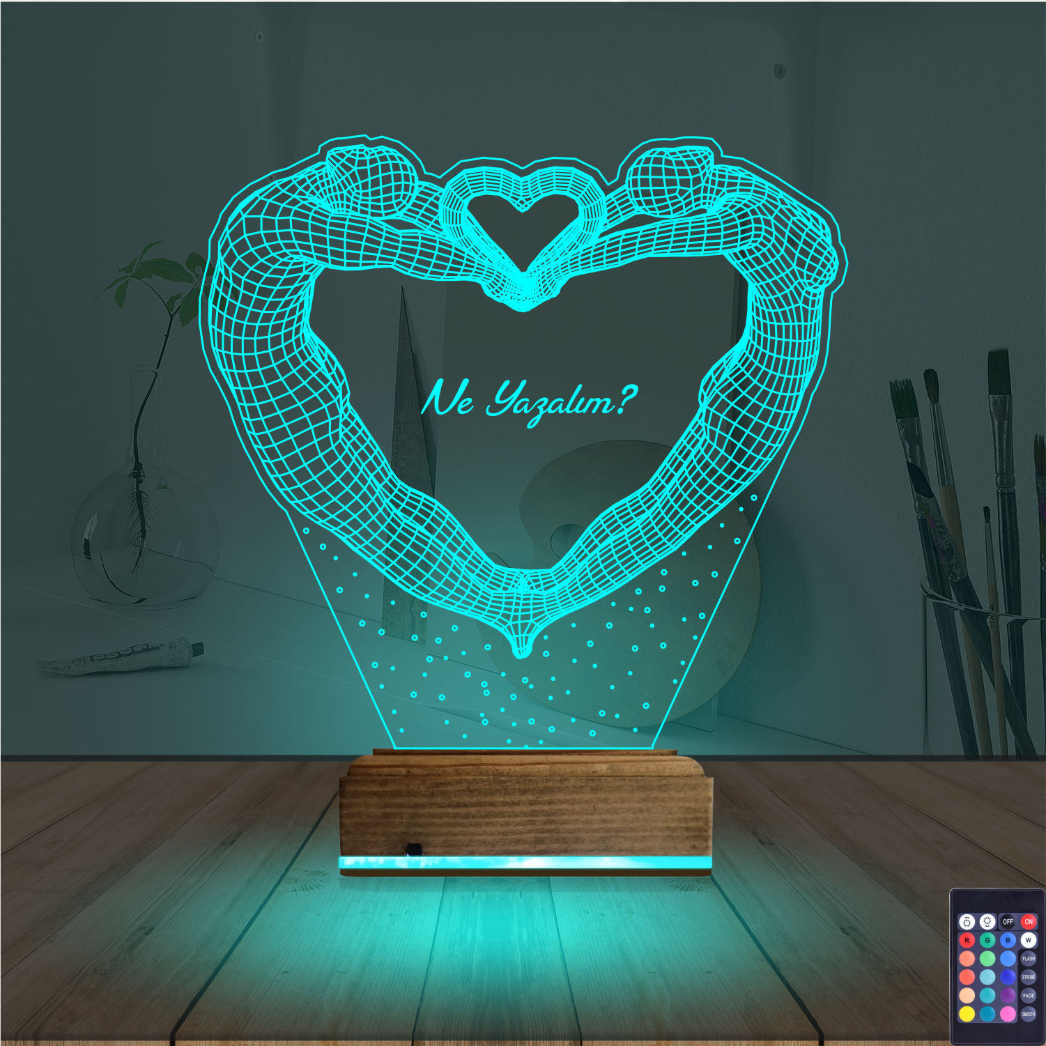 Романтический подарок: пара создает сердце 3d светильник 2