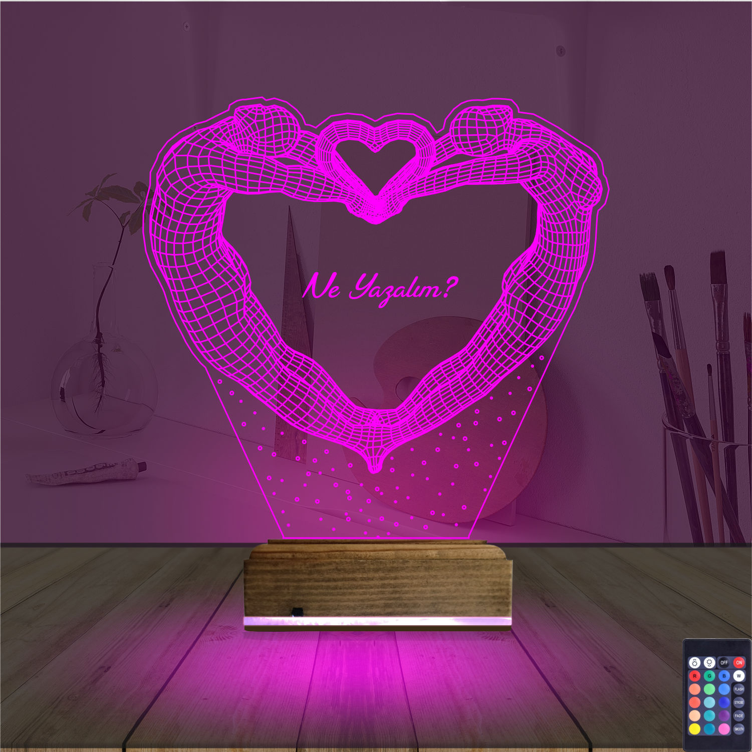 Романтический подарок: пара создает сердце 3d светильник 3