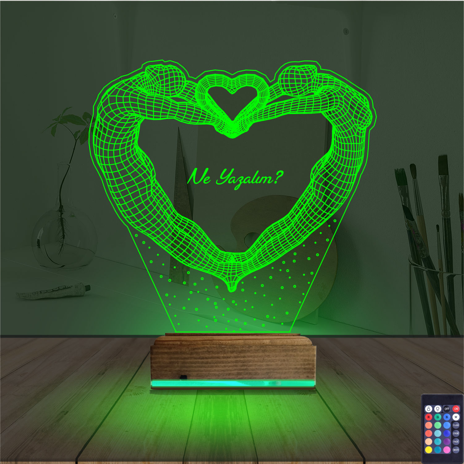 Романтический подарок: пара создает сердце 3d светильник 5