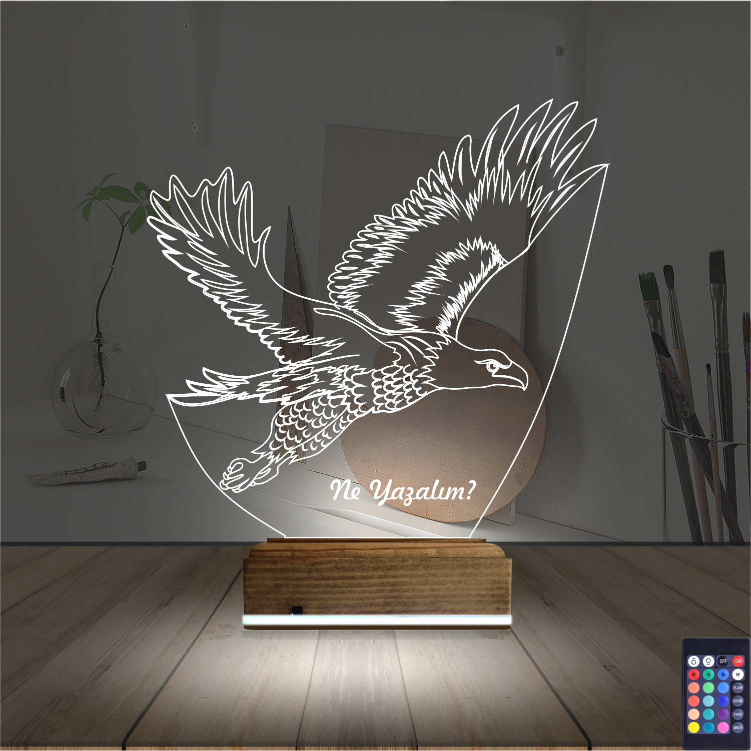 Орёл — 3D LED Ночник | Именной подарок мужчине