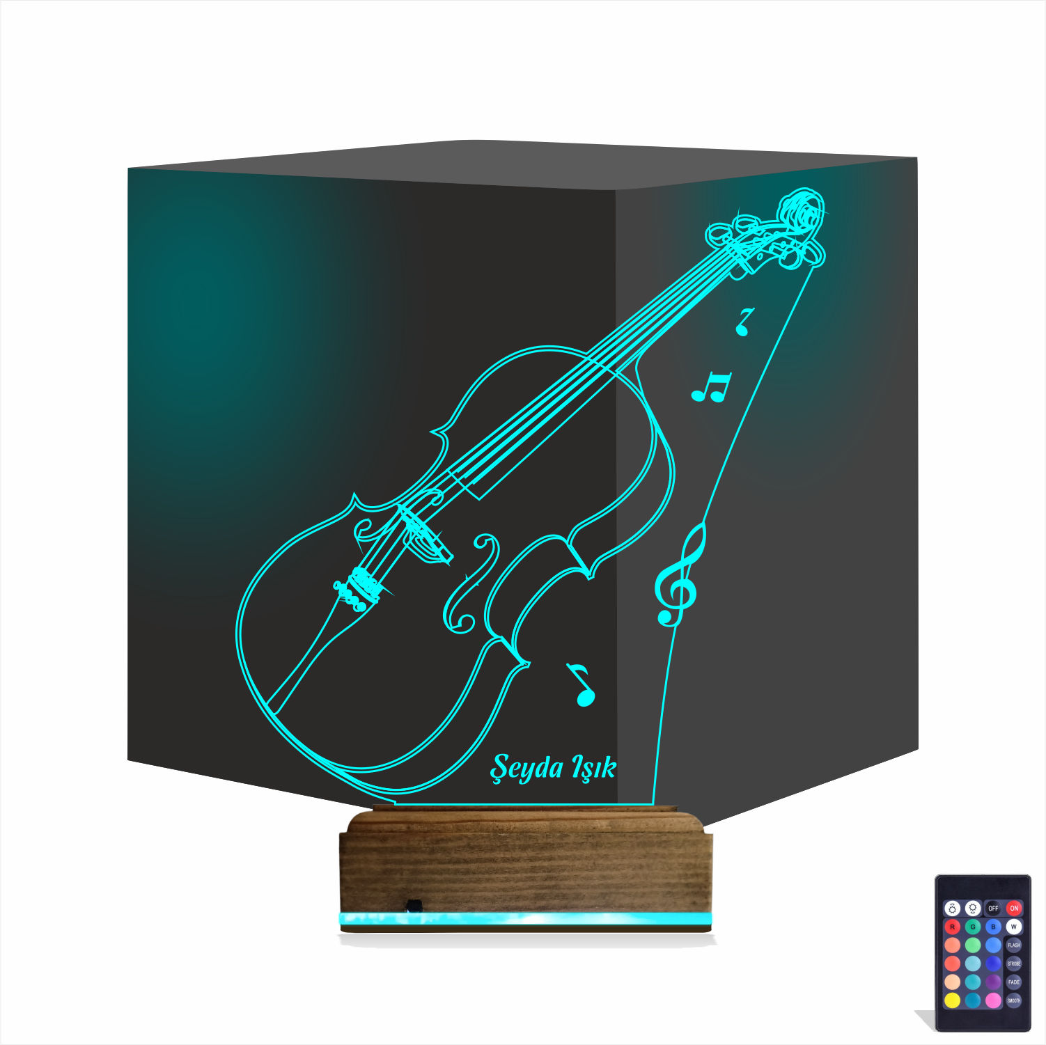 Скрипка — Именной 3D Ночник