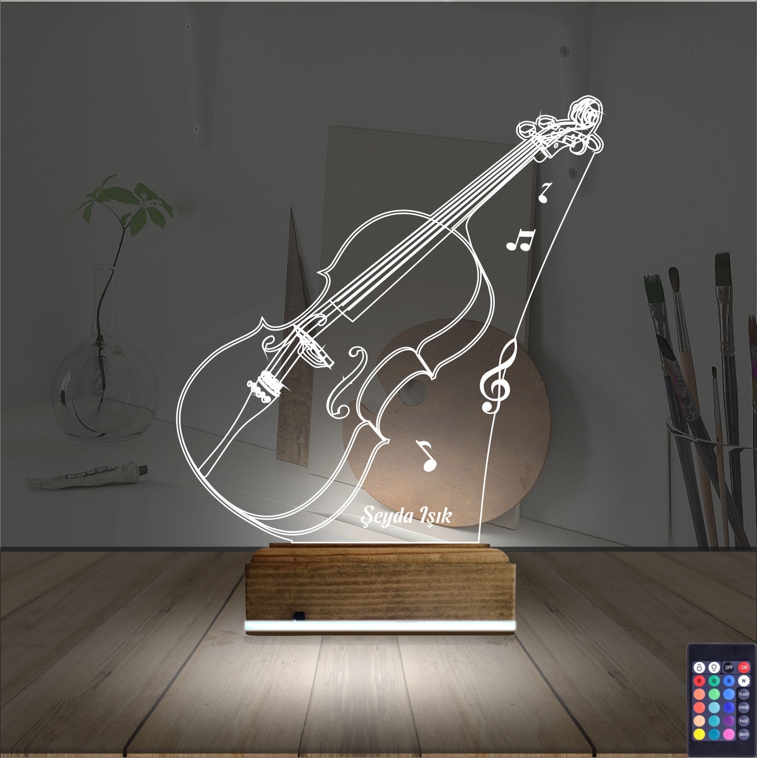 Скрипка — Именной 3D Ночник