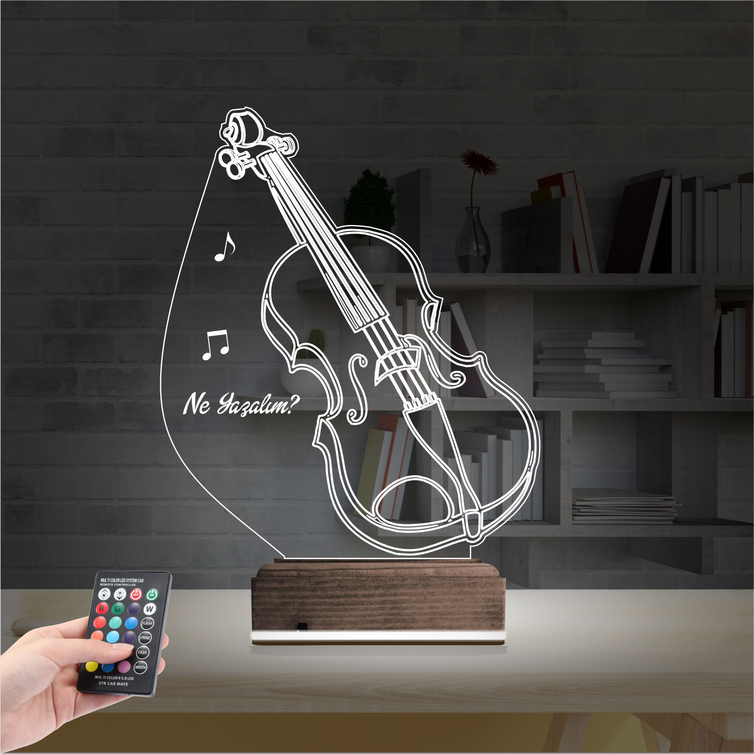Скрипка — 3D LED Ночник | Подарок музыканту