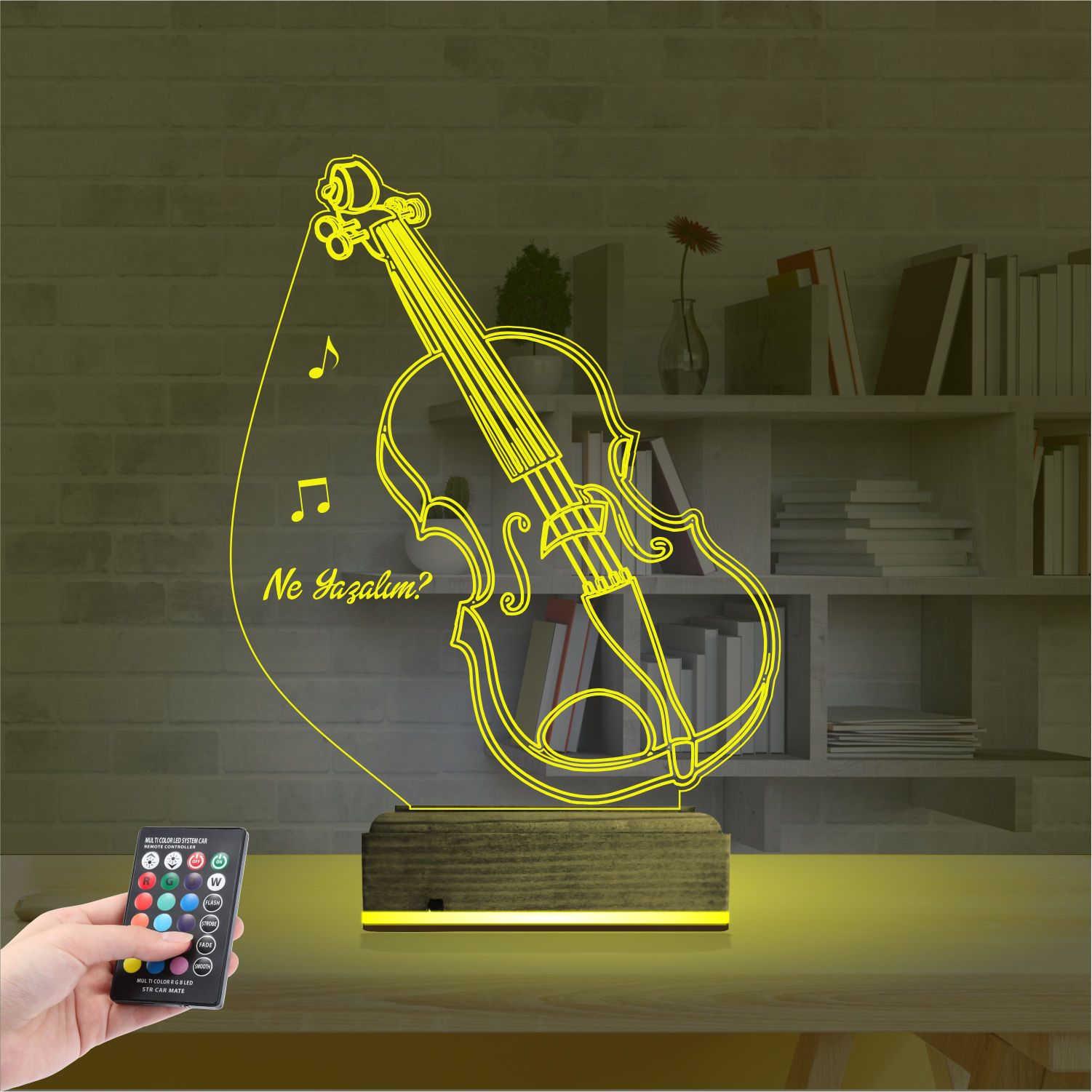 Оригинальный подарок: скрипка 3d светильник 4