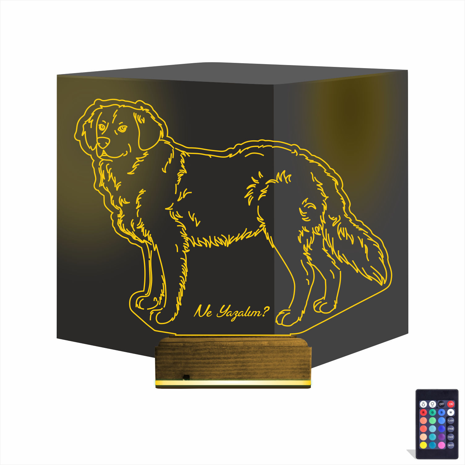 Золотистый ретривер — 3D LED Ночник | Подарок любителям собак