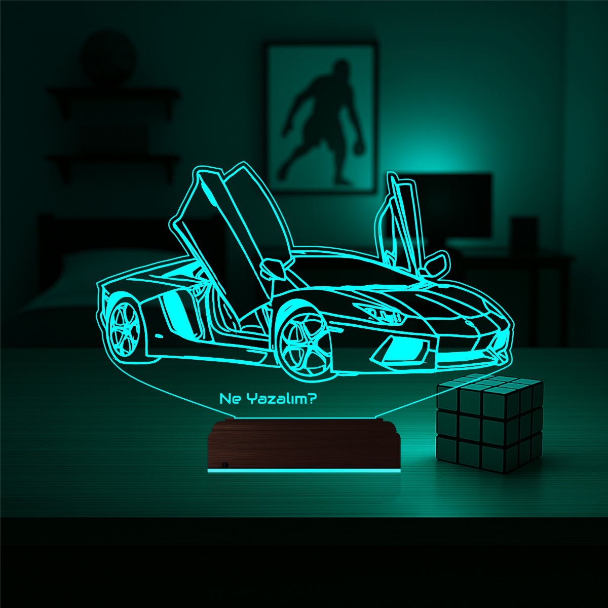 Lamborghini — 3D LED Ночник | Подарок мужчине