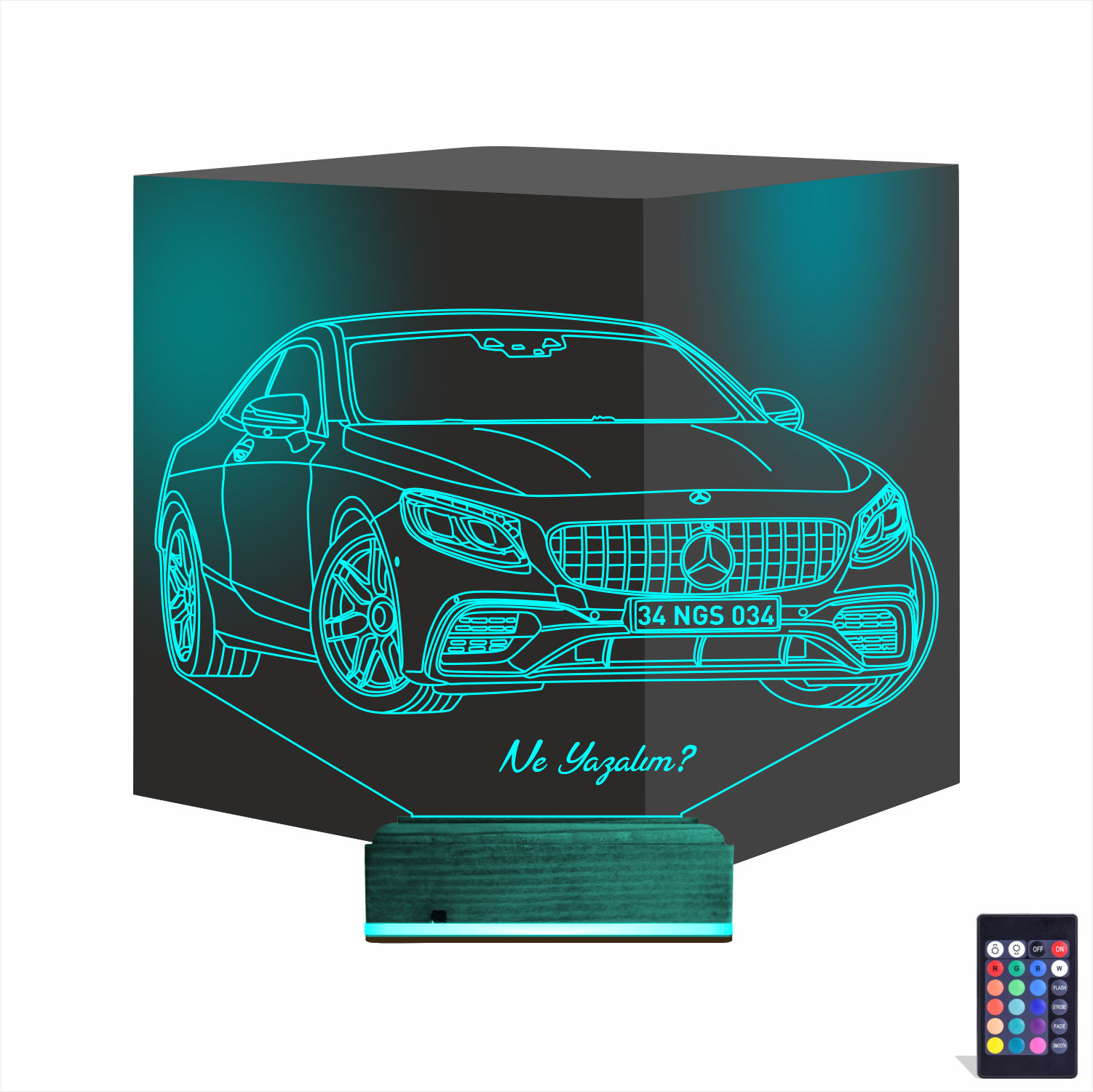 Мерседес-Бенц — 3D LED Ночник | Подарок мужчине