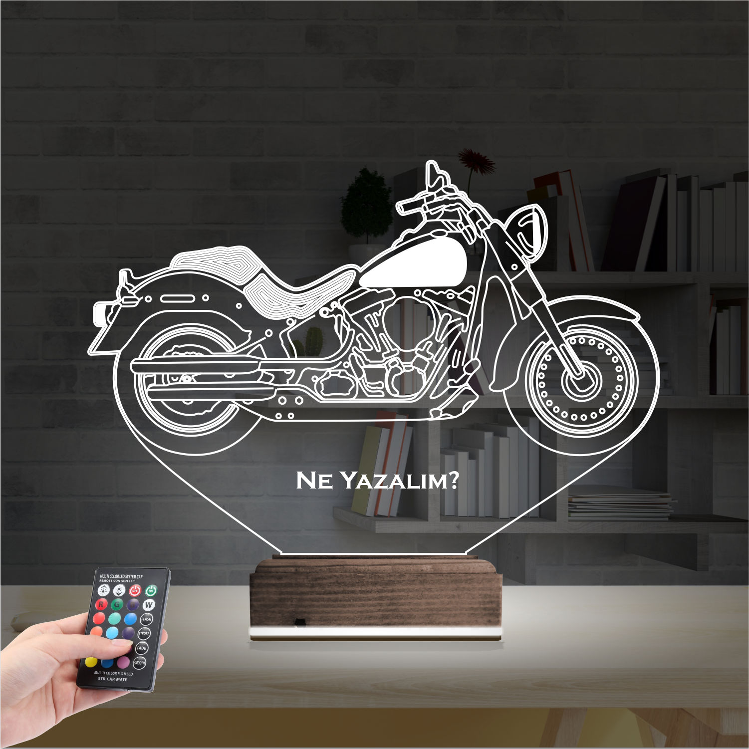 Мотоцикл — 3D LED Ночник | Подарок мужчине