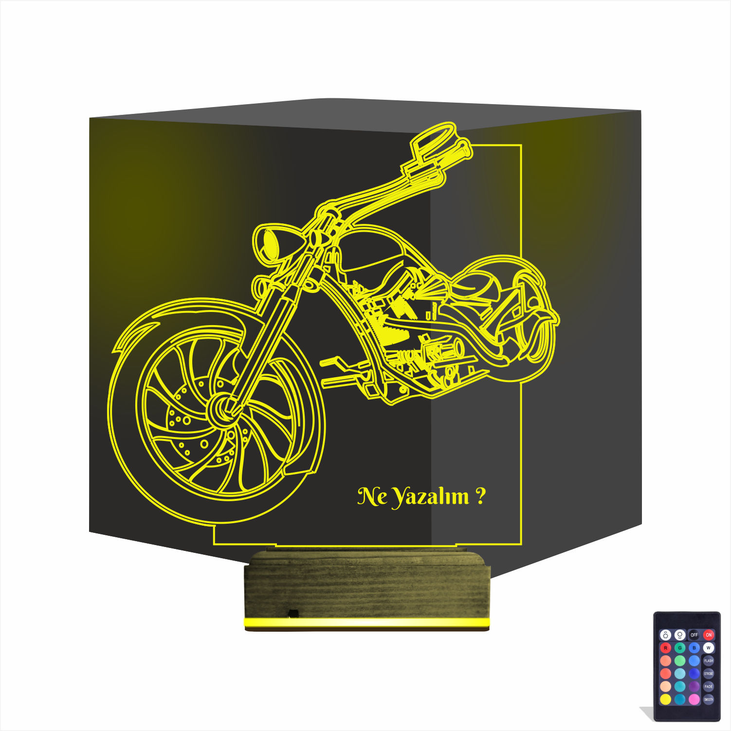 Мотоцикл Чоппер 3D Ночник