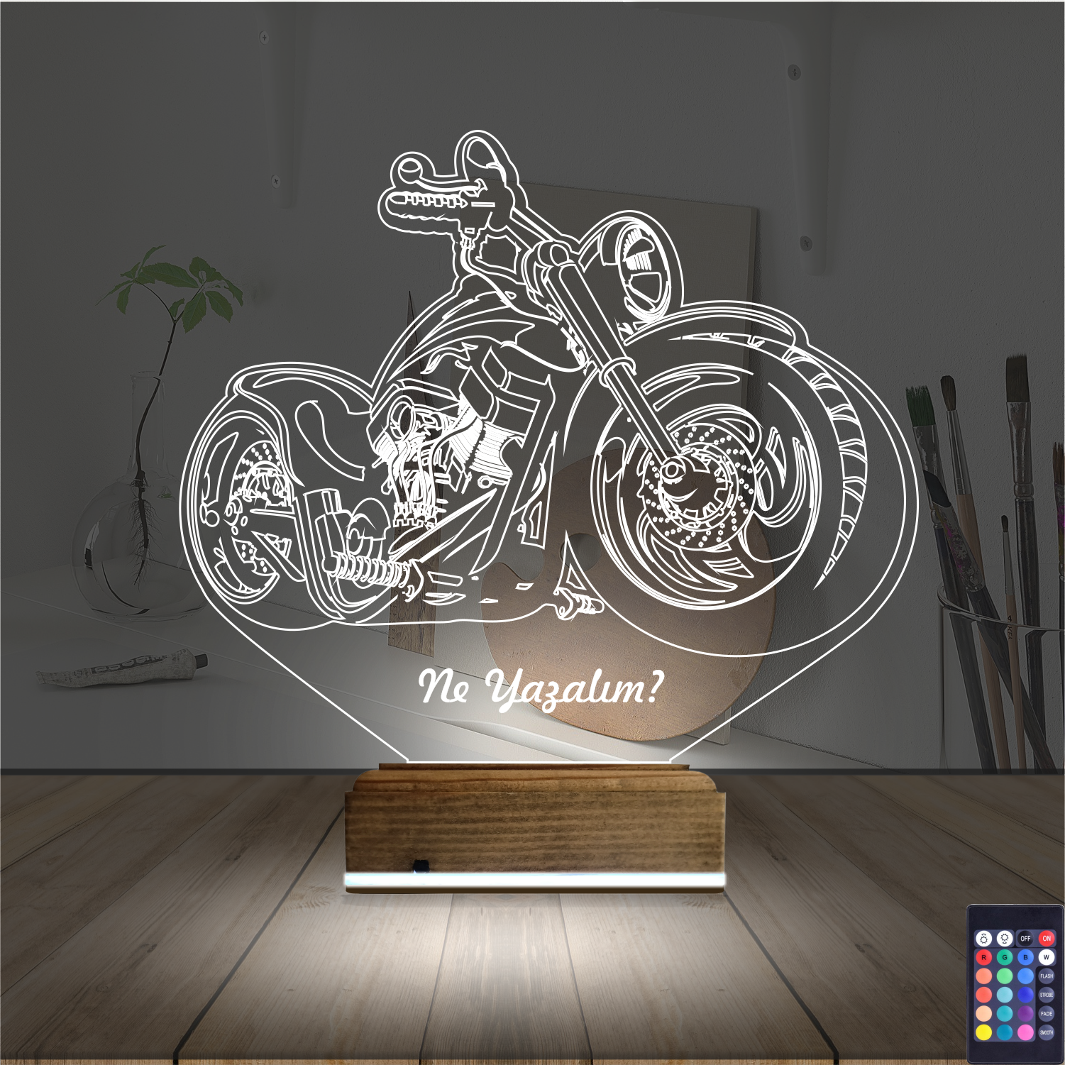 Мотоцикл — 3D LED Ночник | Подарок мужчине