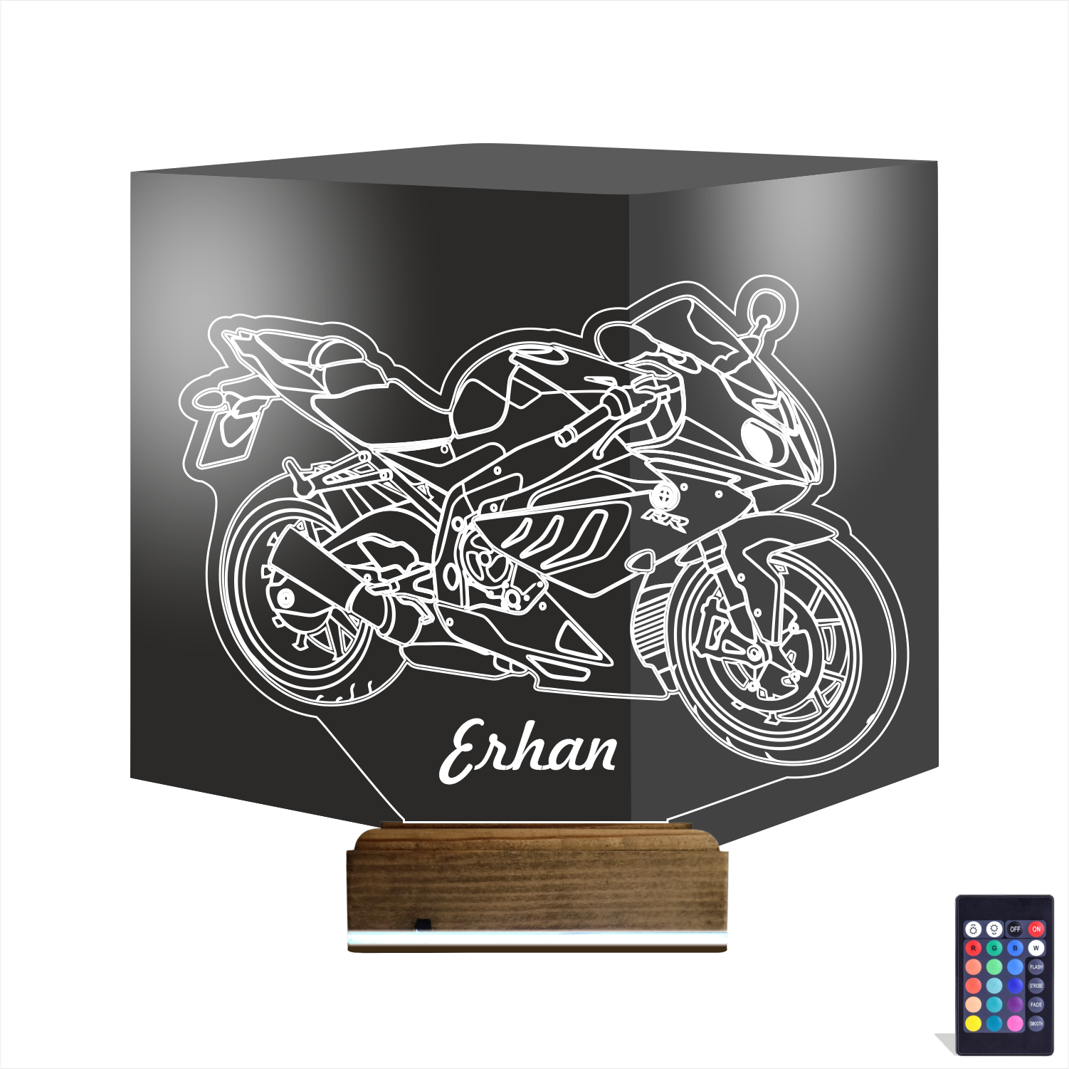 Спортивный мотоцикл — 3D LED Ночник | Подарок мужчине