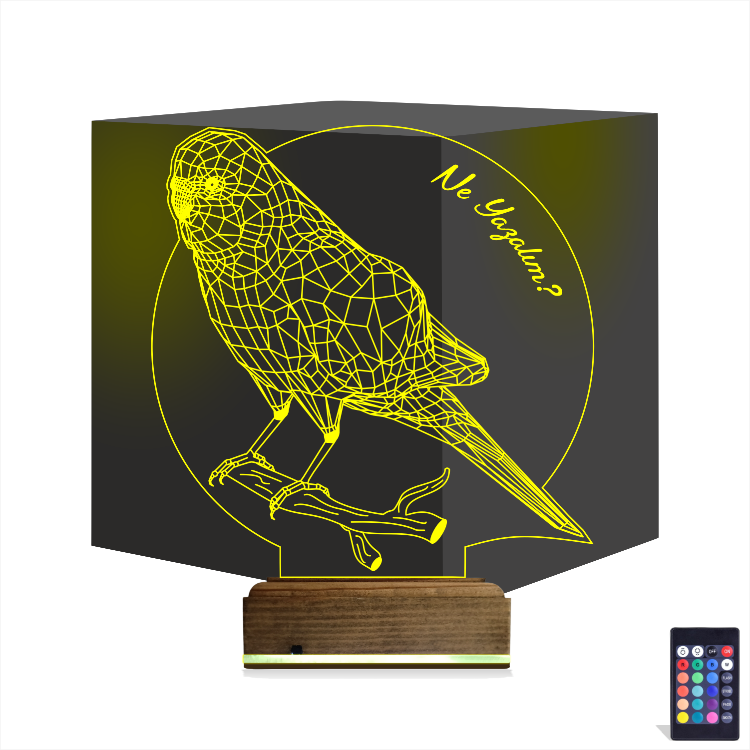 Попугай — 3D LED Ночник | Подарок любителям птиц