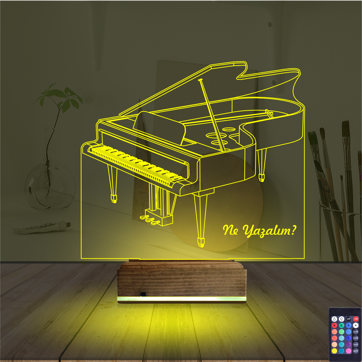 Оригинальный подарок: рояль 3d светильник 3