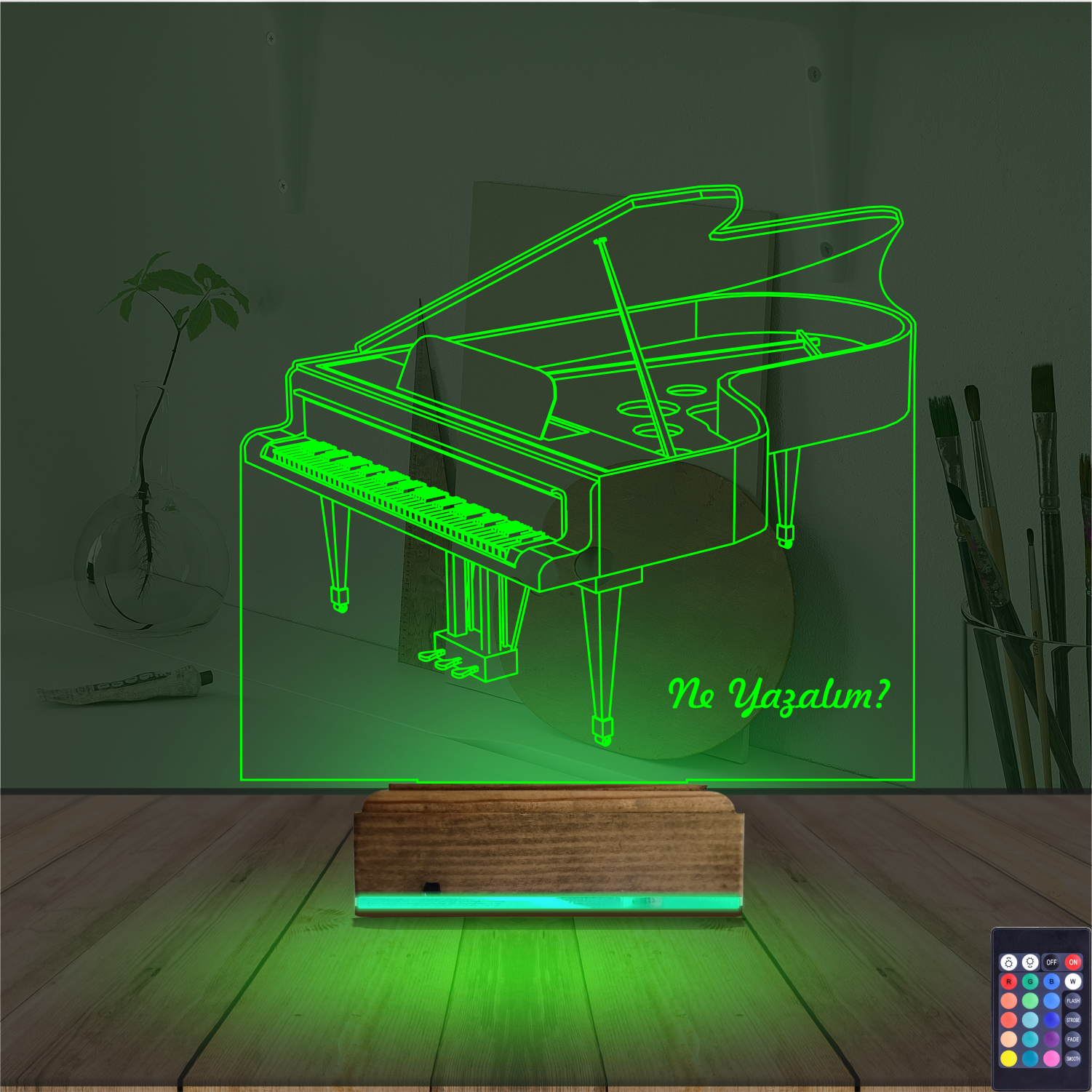 Оригинальный подарок: рояль 3d светильник 4