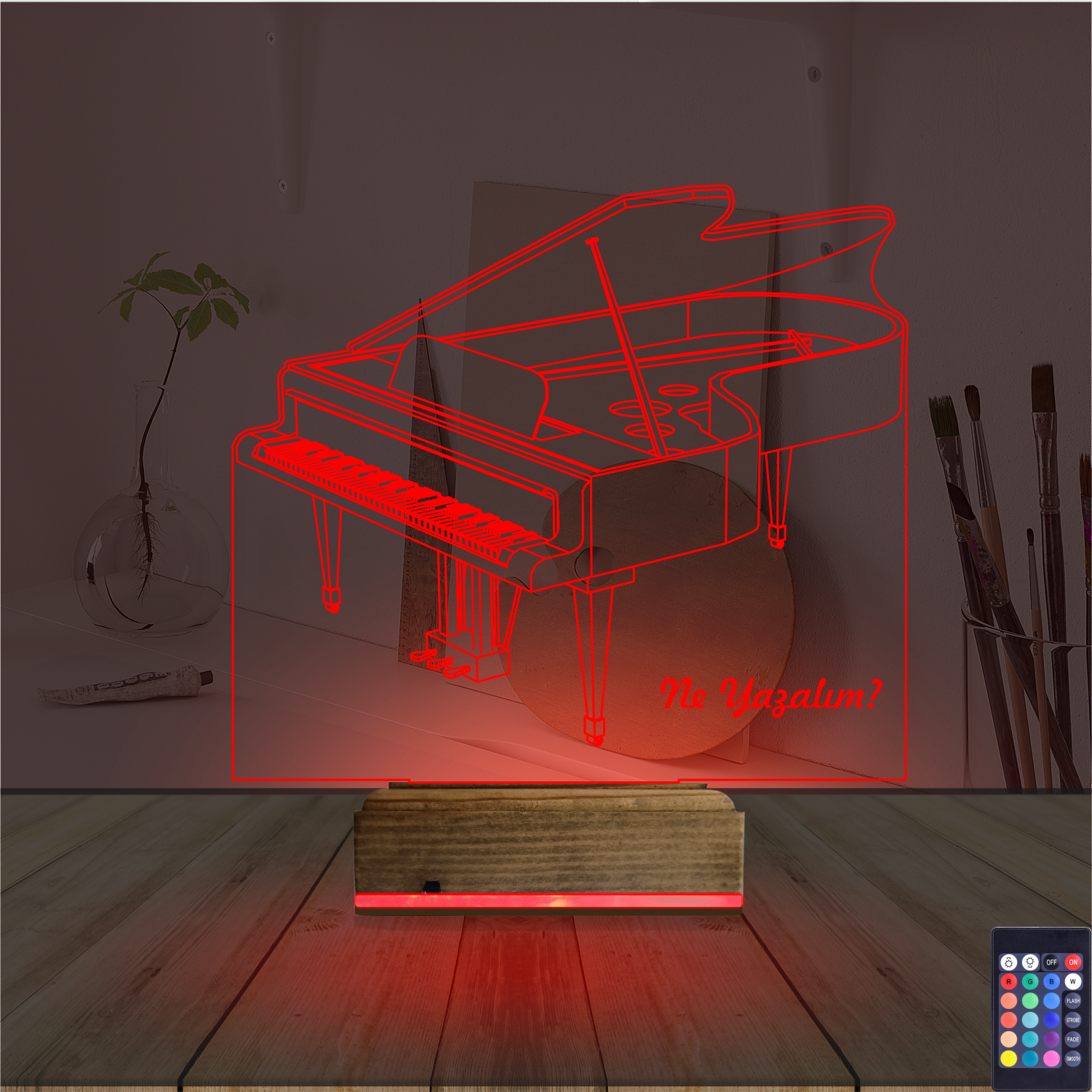 Оригинальный подарок: рояль 3d светильник 5