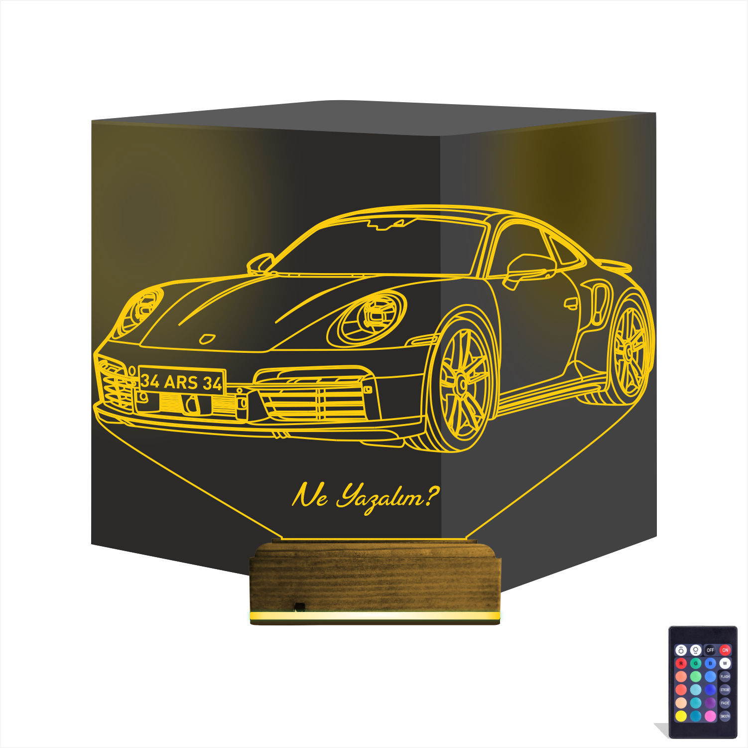 Porsche — 3D LED Ночник | Подарок мужчине