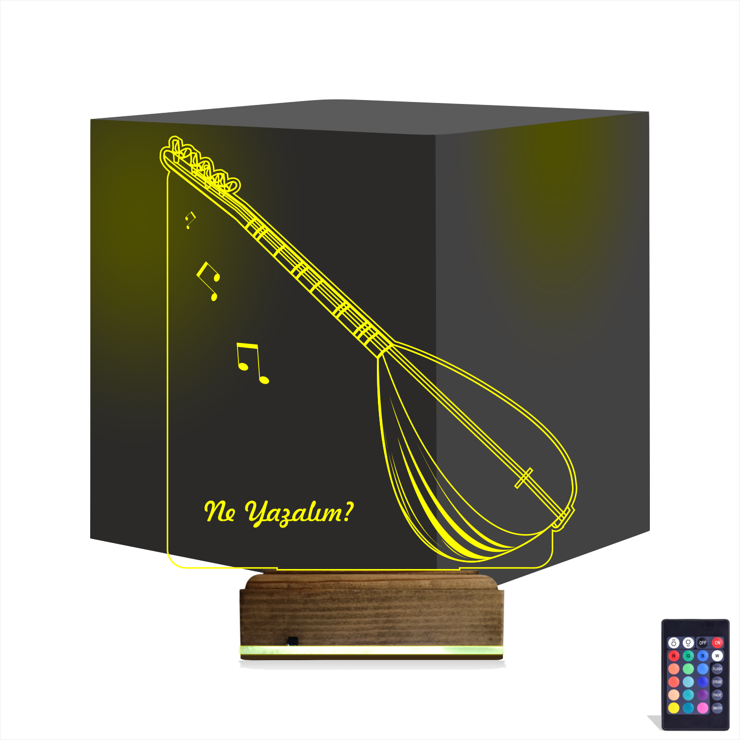 Саз — 3D LED Ночник | Подарок музыканту