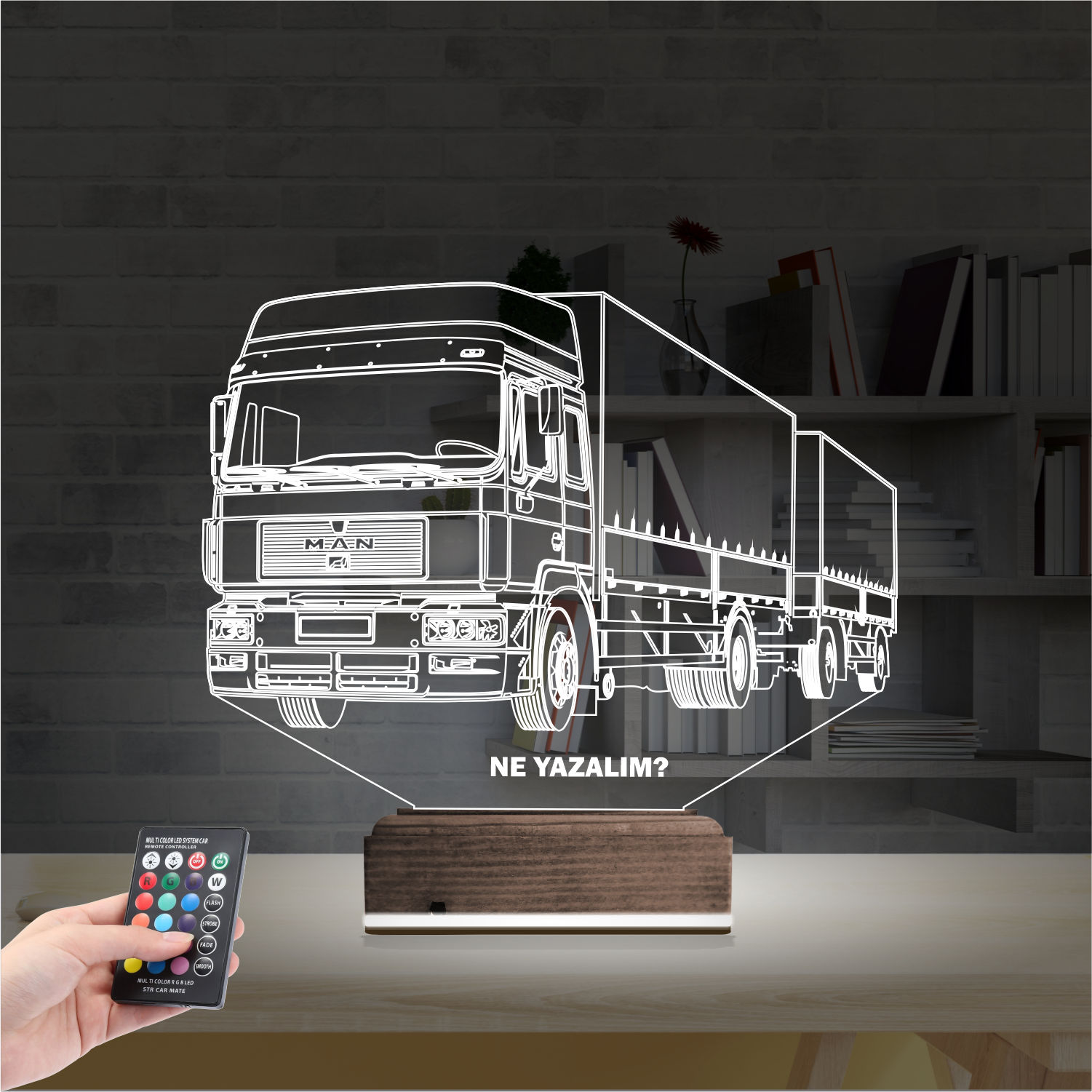 Грузовик MAN — 3D LED Ночник | Подарок водителю