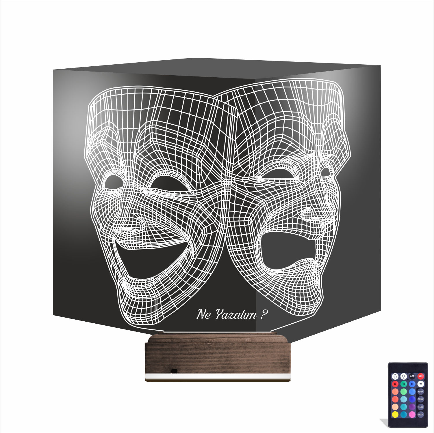 Театральные маски — 3D LED Ночник | Подарок актеру