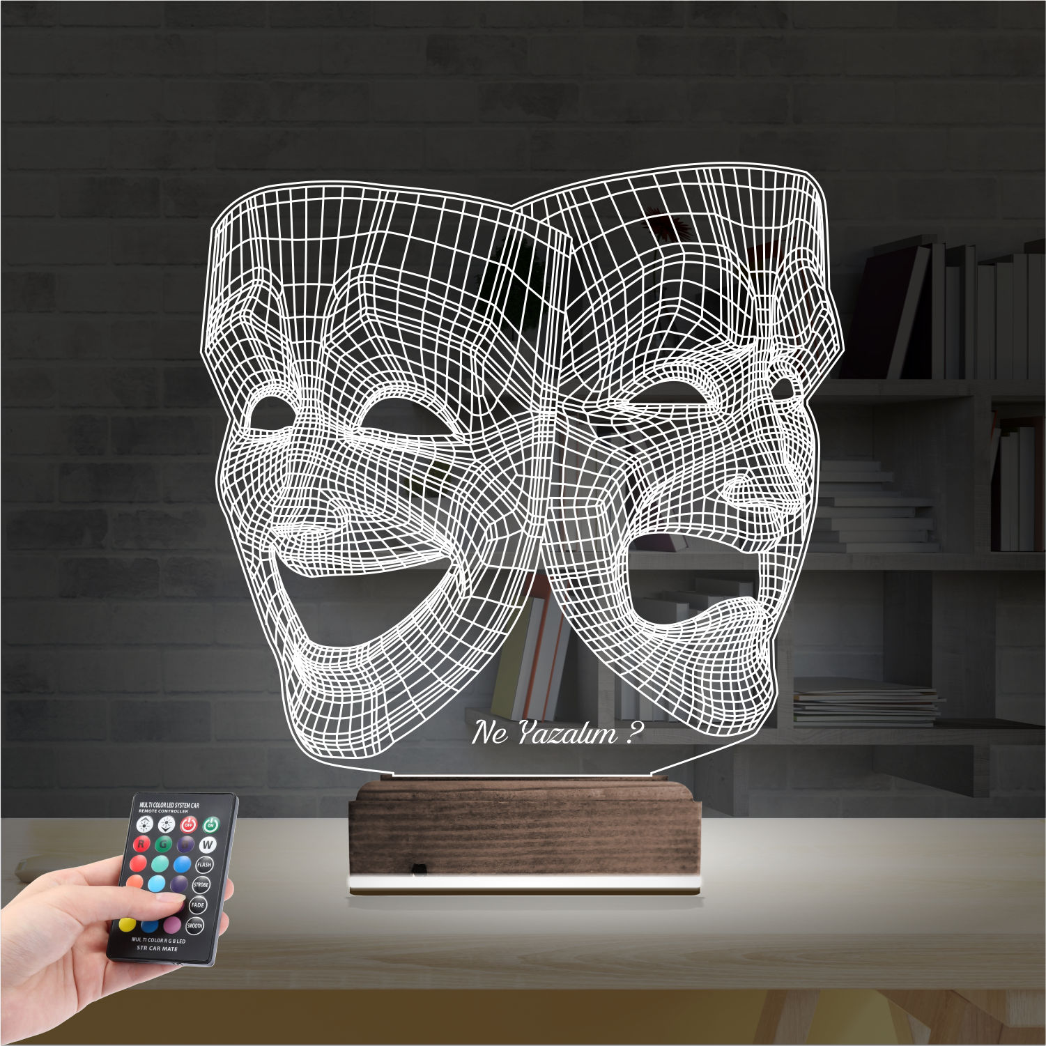 Театральные маски — 3D LED Ночник | Подарок актеру