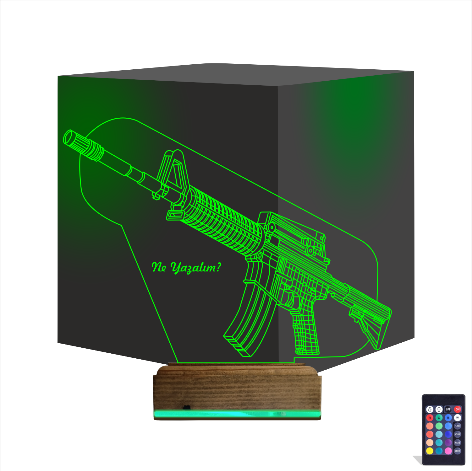 Автомат M4 — 3D LED Ночник | Подарок мужчине