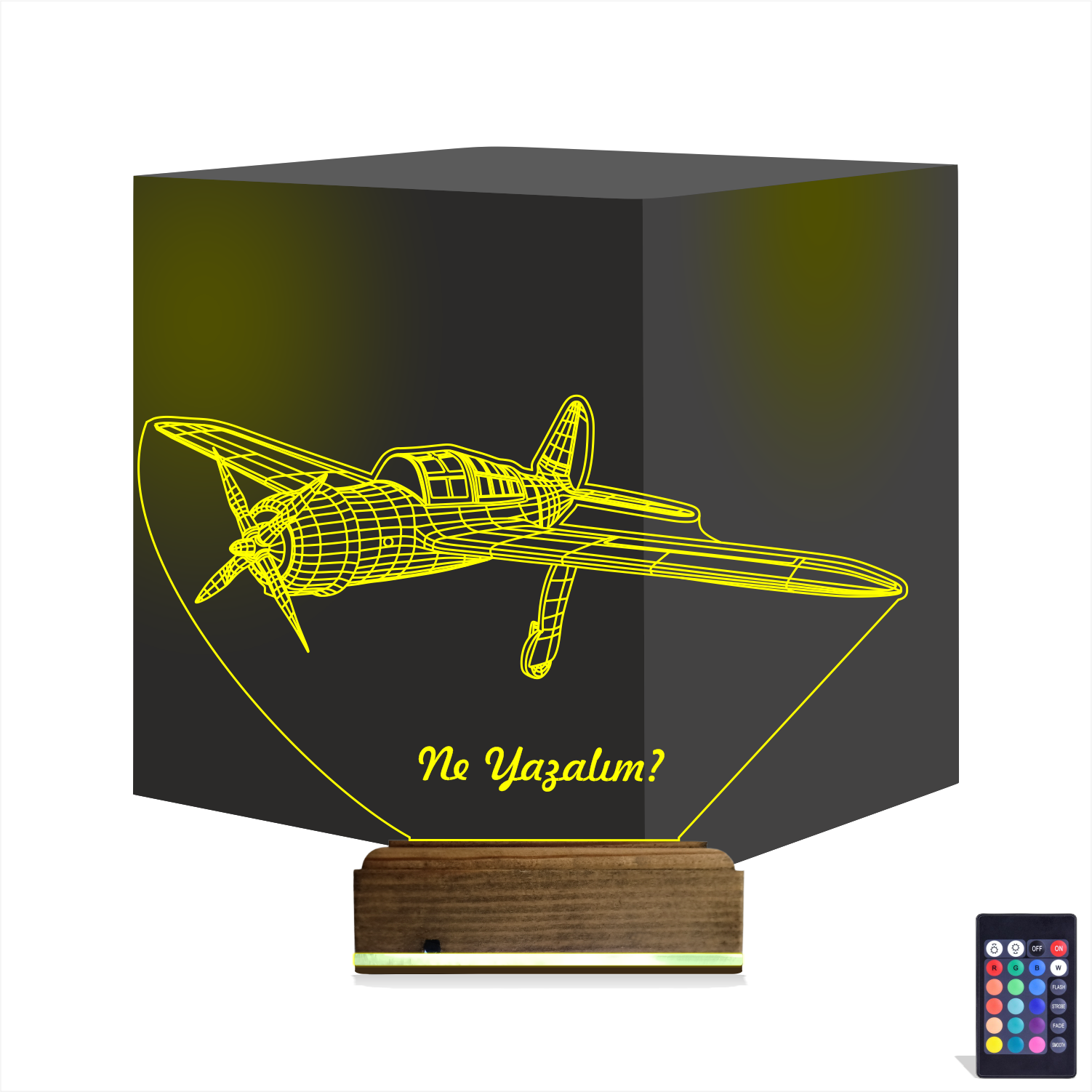 Самолёт — 3D LED Ночник | Подарок мужчине и пилоту