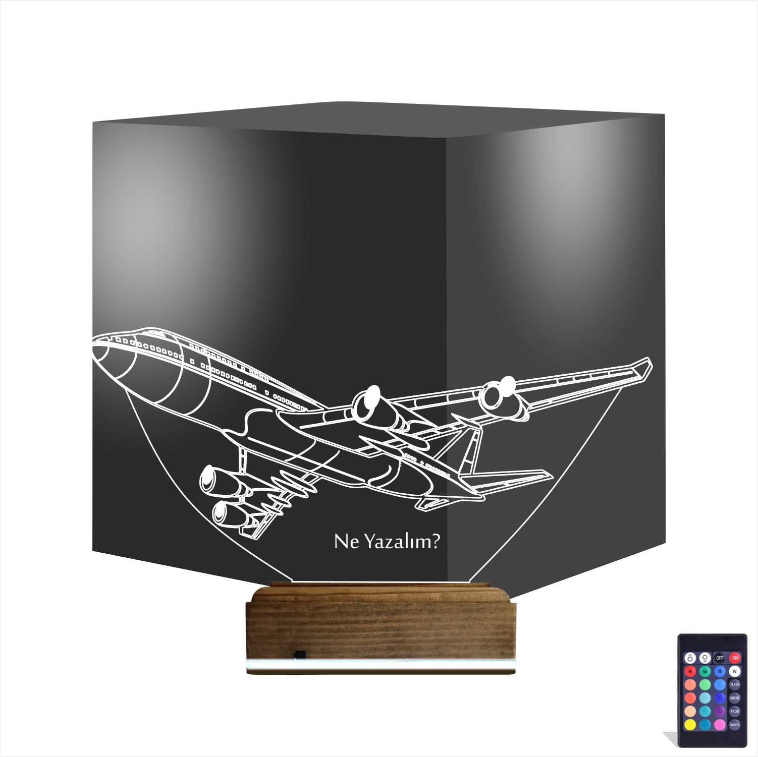 Самолет — 3D LED Ночник | Подарок любителю авиации