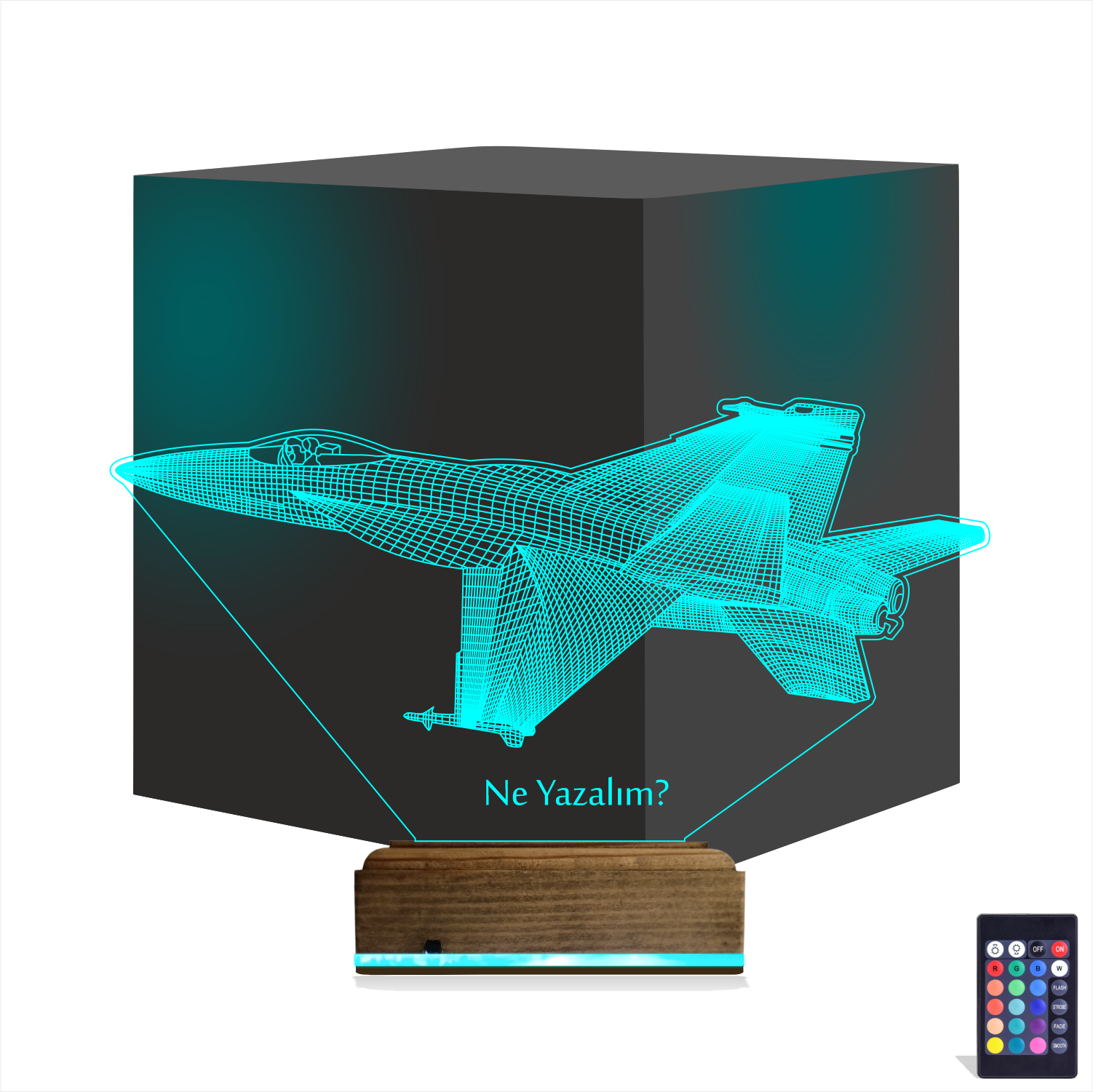 Истребитель — 3D LED Ночник | Подарок мужчине