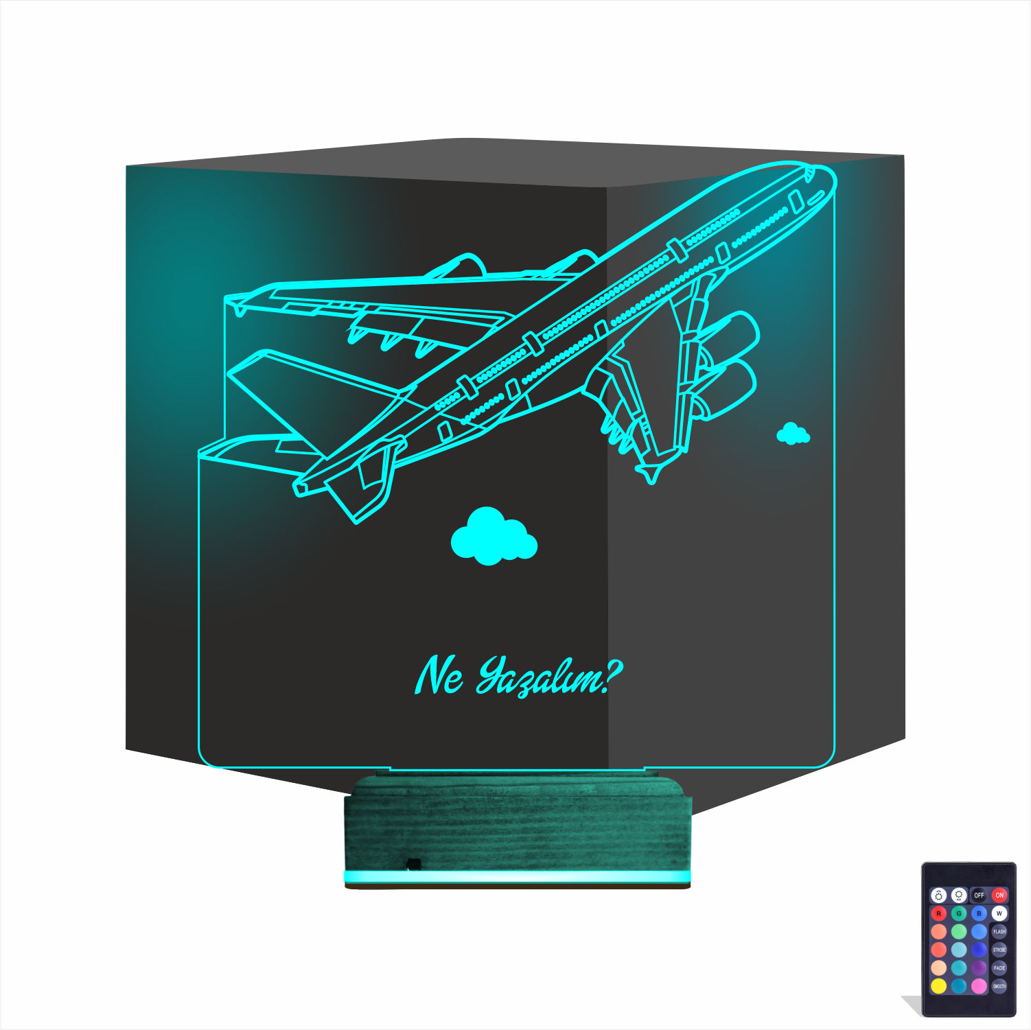 Самолет — 3D LED Ночник | Подарок путешественнику