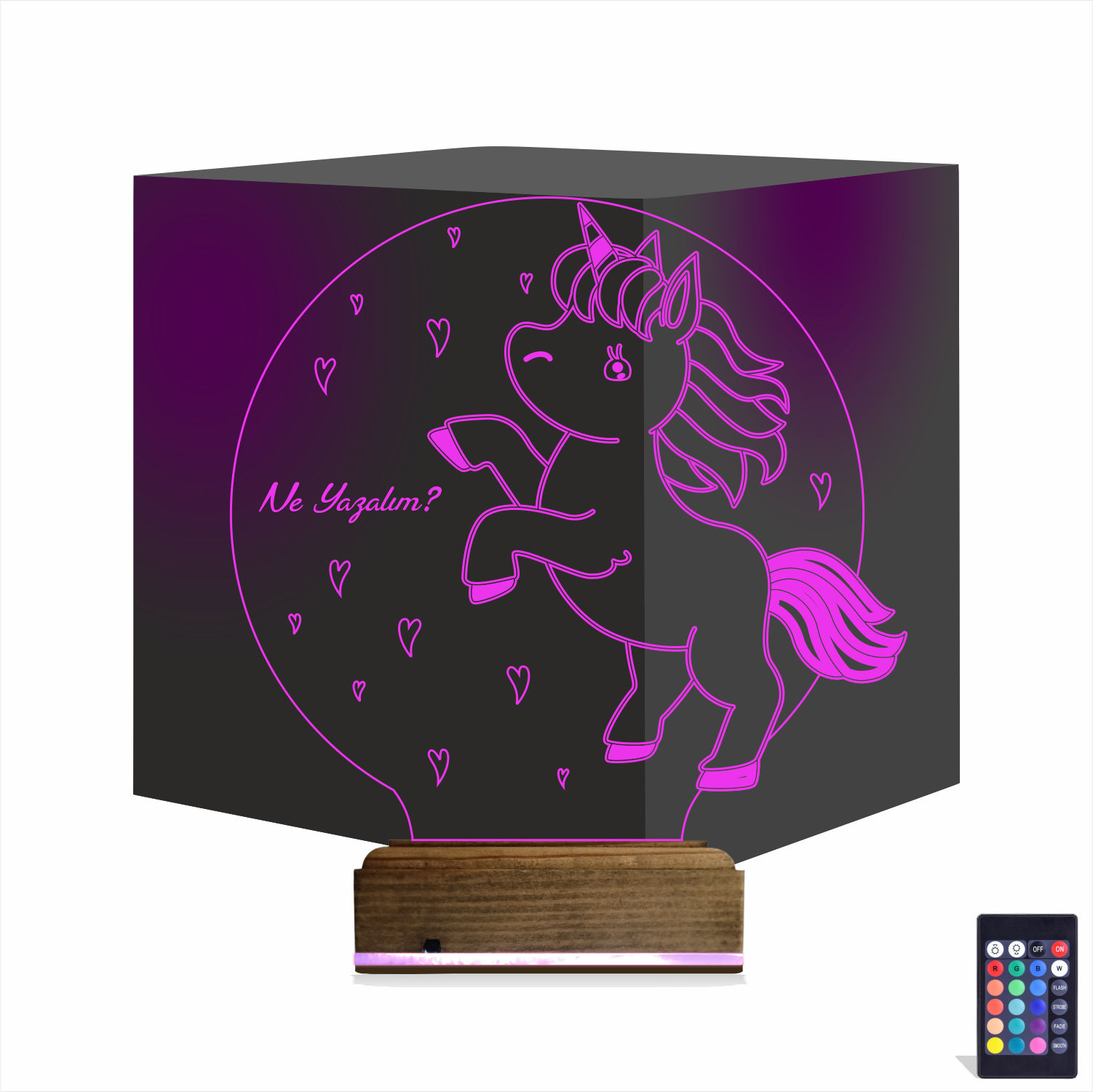 Единорог — 3D LED Ночник | Подарок ребёнку