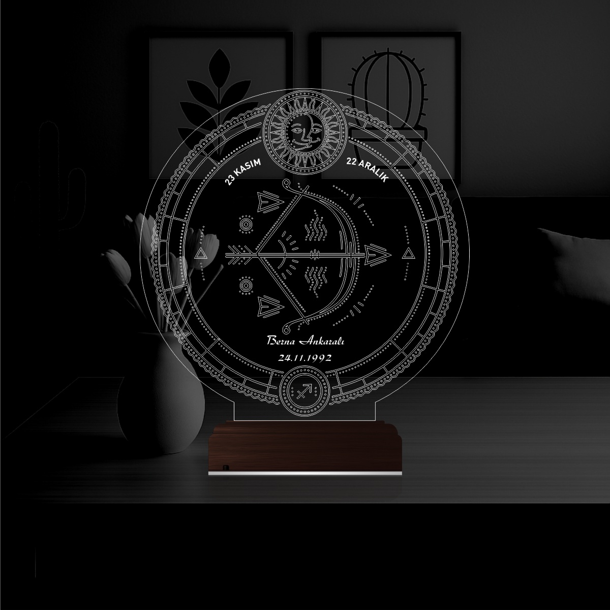 Стрелец — 3D LED Ночник | Именной подарок по знаку зодиака