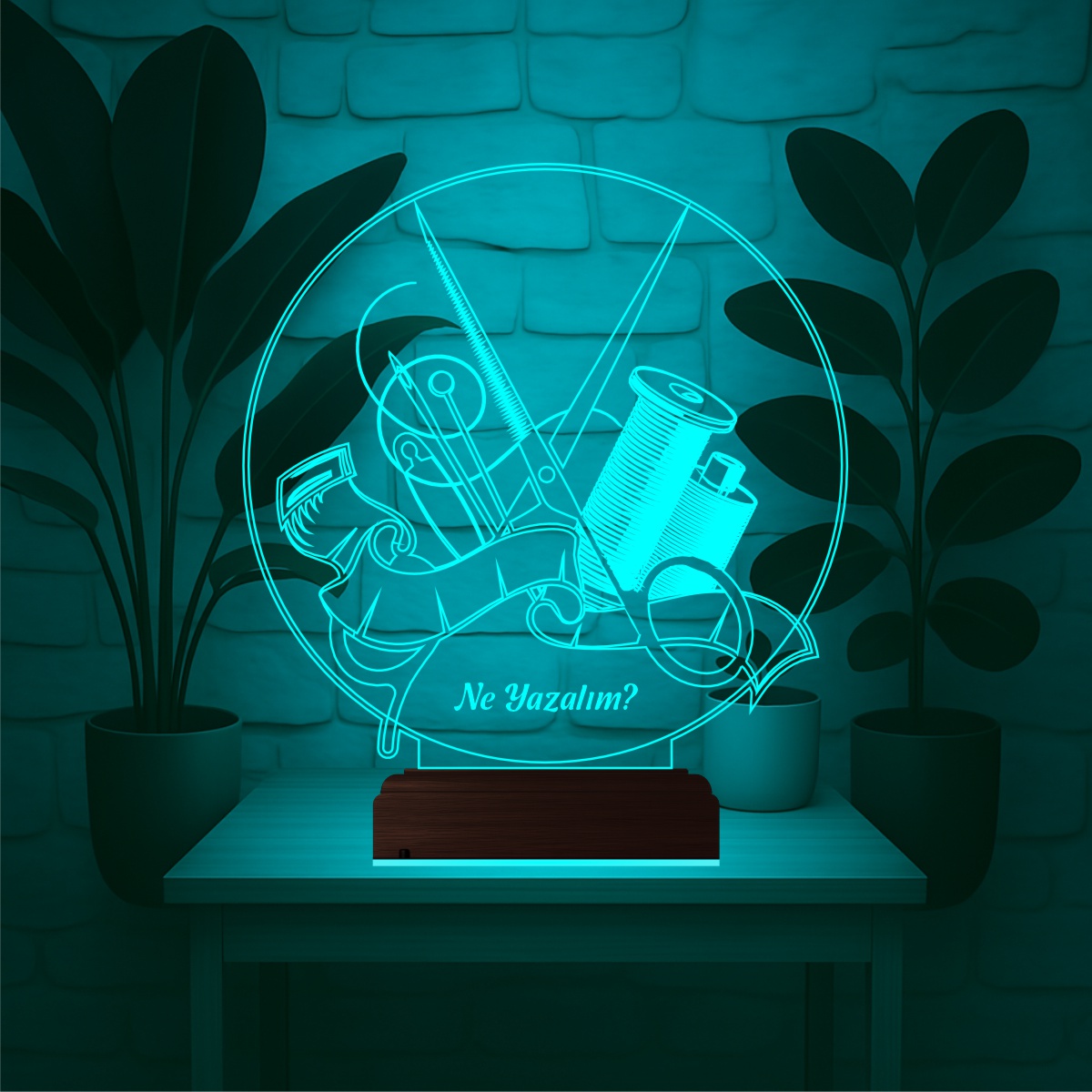 Именной подарок: набор портного 3d светильник 2