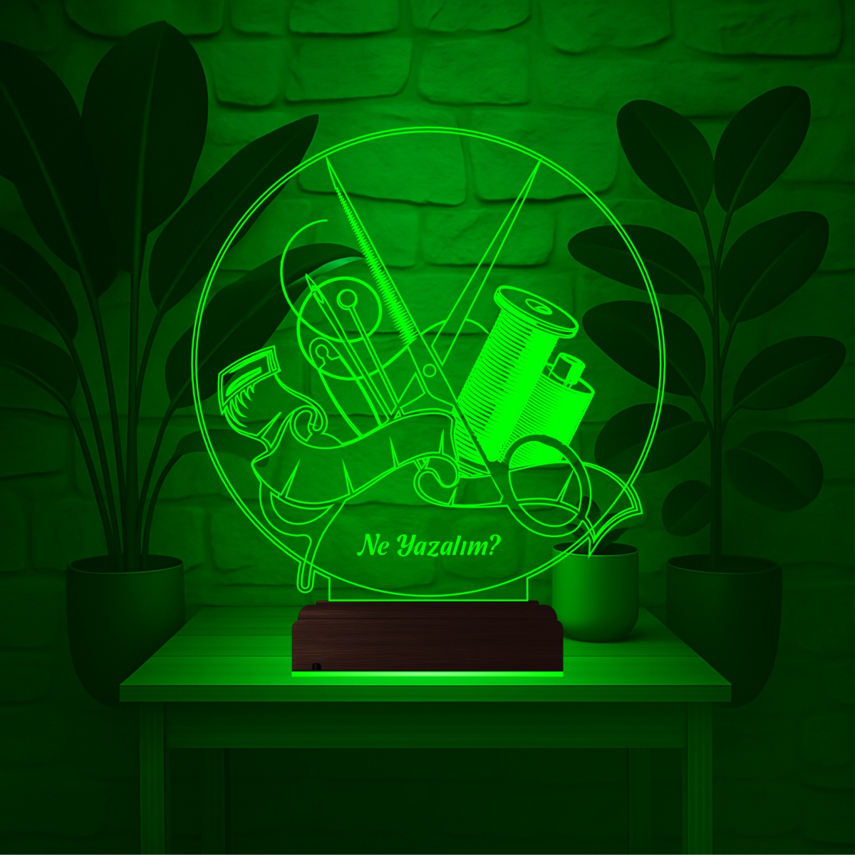 Именной подарок: набор портного 3d светильник 4