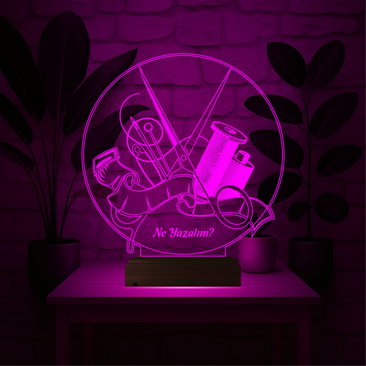 Именной подарок: набор портного 3d светильник 3