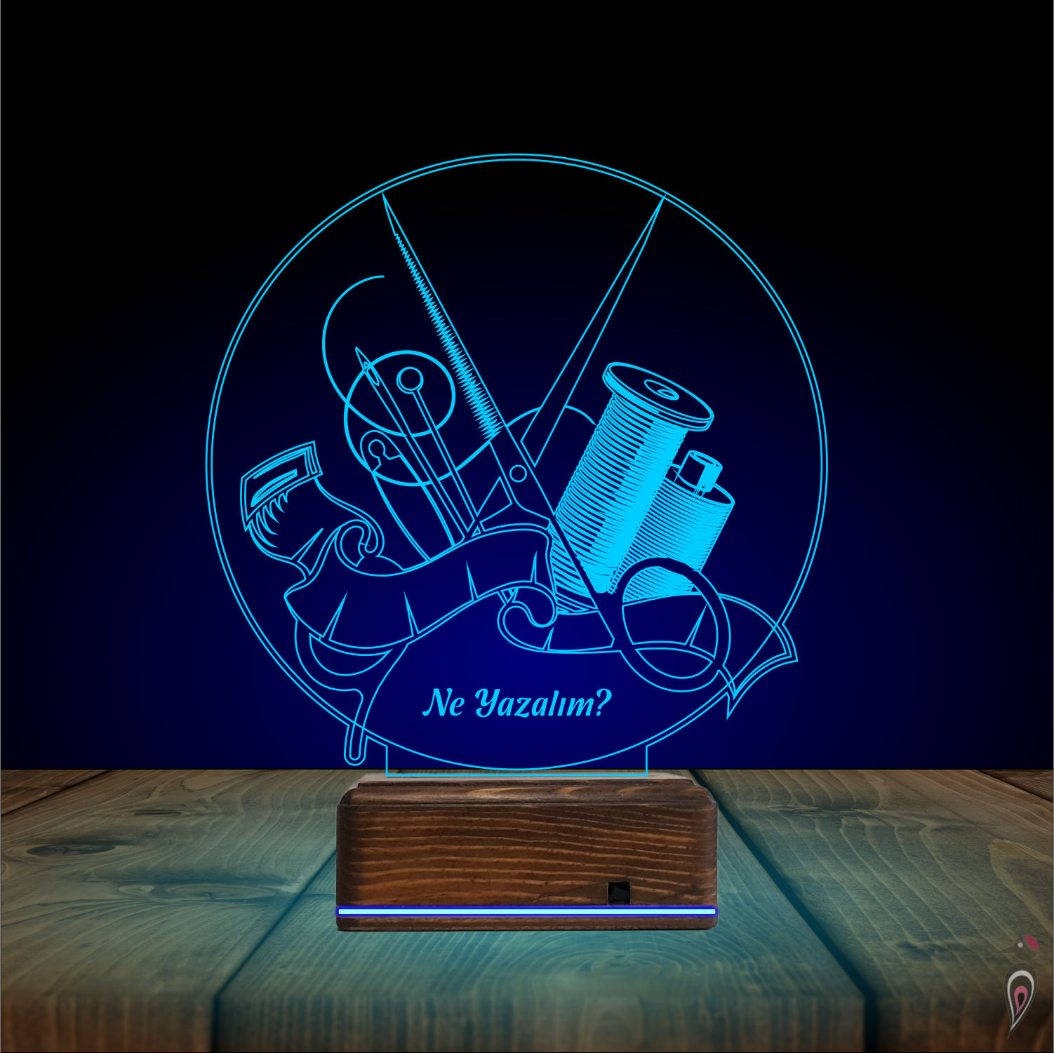 Именной подарок: набор портного 3d светильник 8