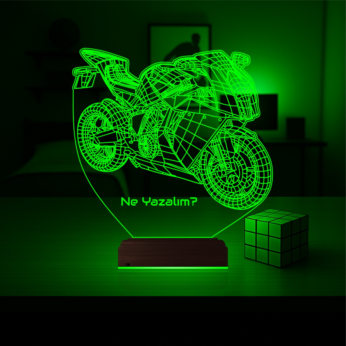 Подарок мужчине: спортивный мотоцикл 3d светильник 6