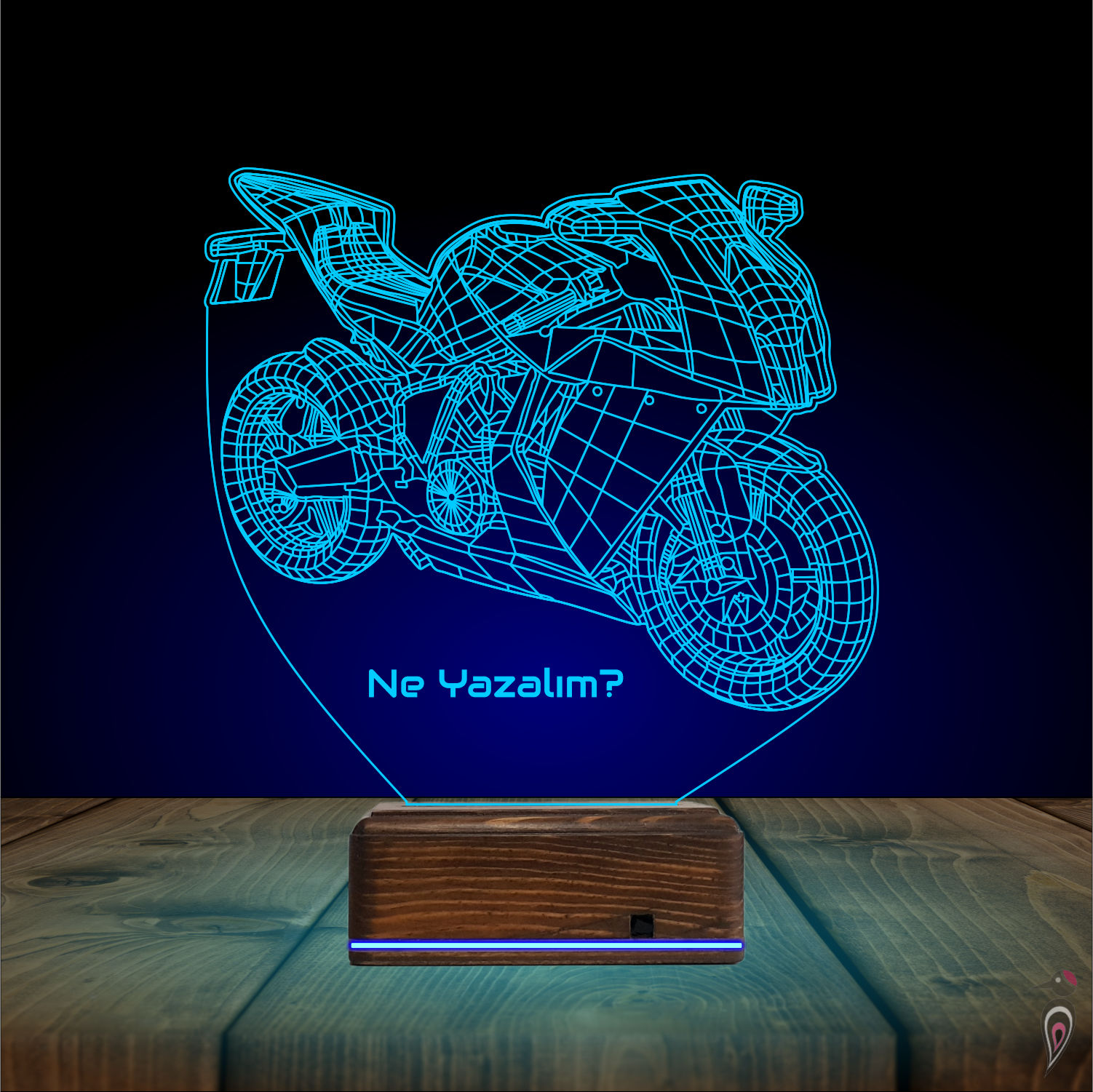 Подарок мужчине: спортивный мотоцикл 3d светильник 9