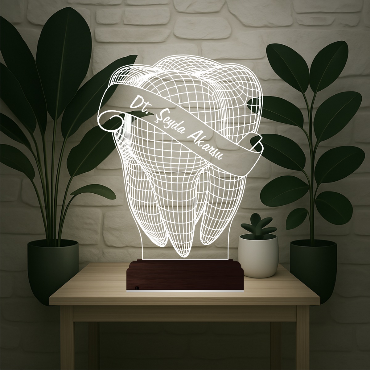 Зуб — 3D LED Ночник | Подарок стоматологу