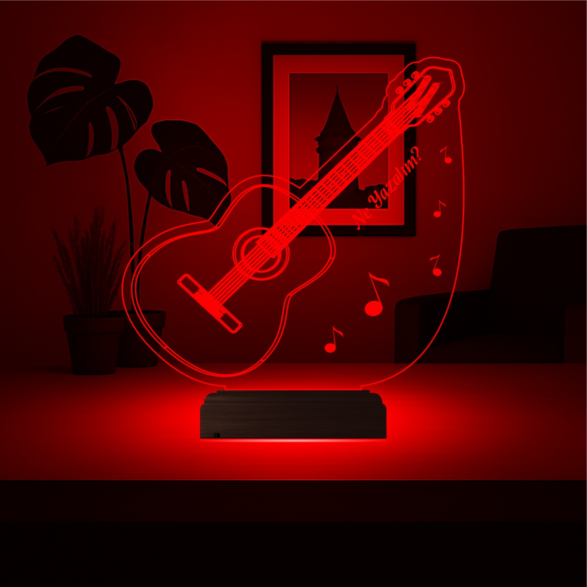 Гитара — 3D LED Ночник | Подарок музыканту