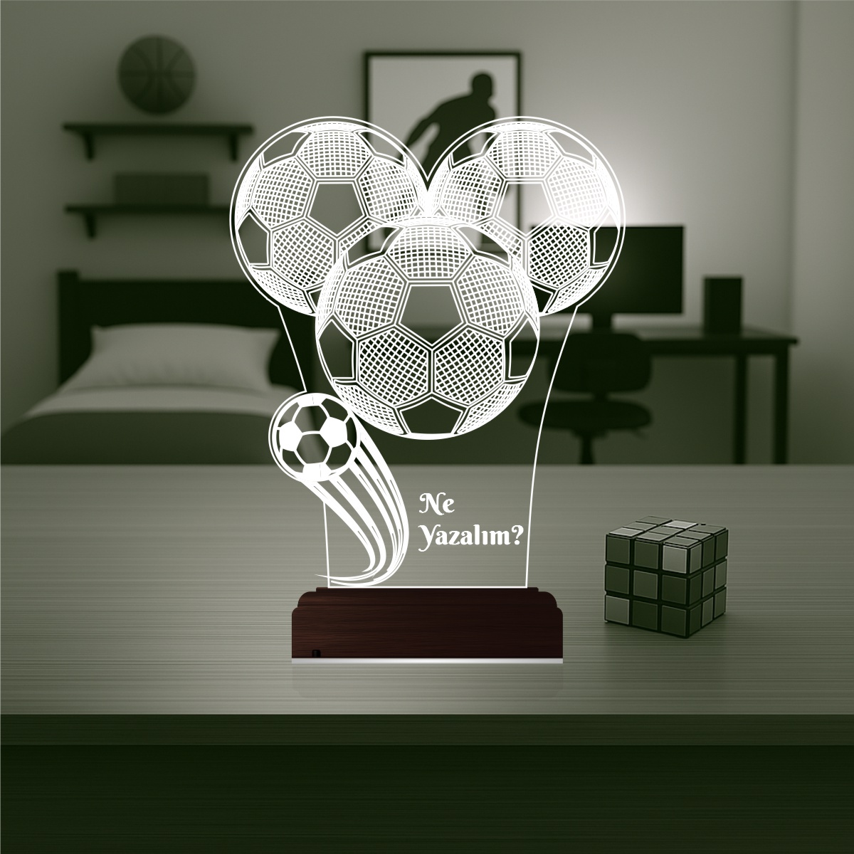 Футбол — 3D LED Ночник | Подарок юному спортсмену