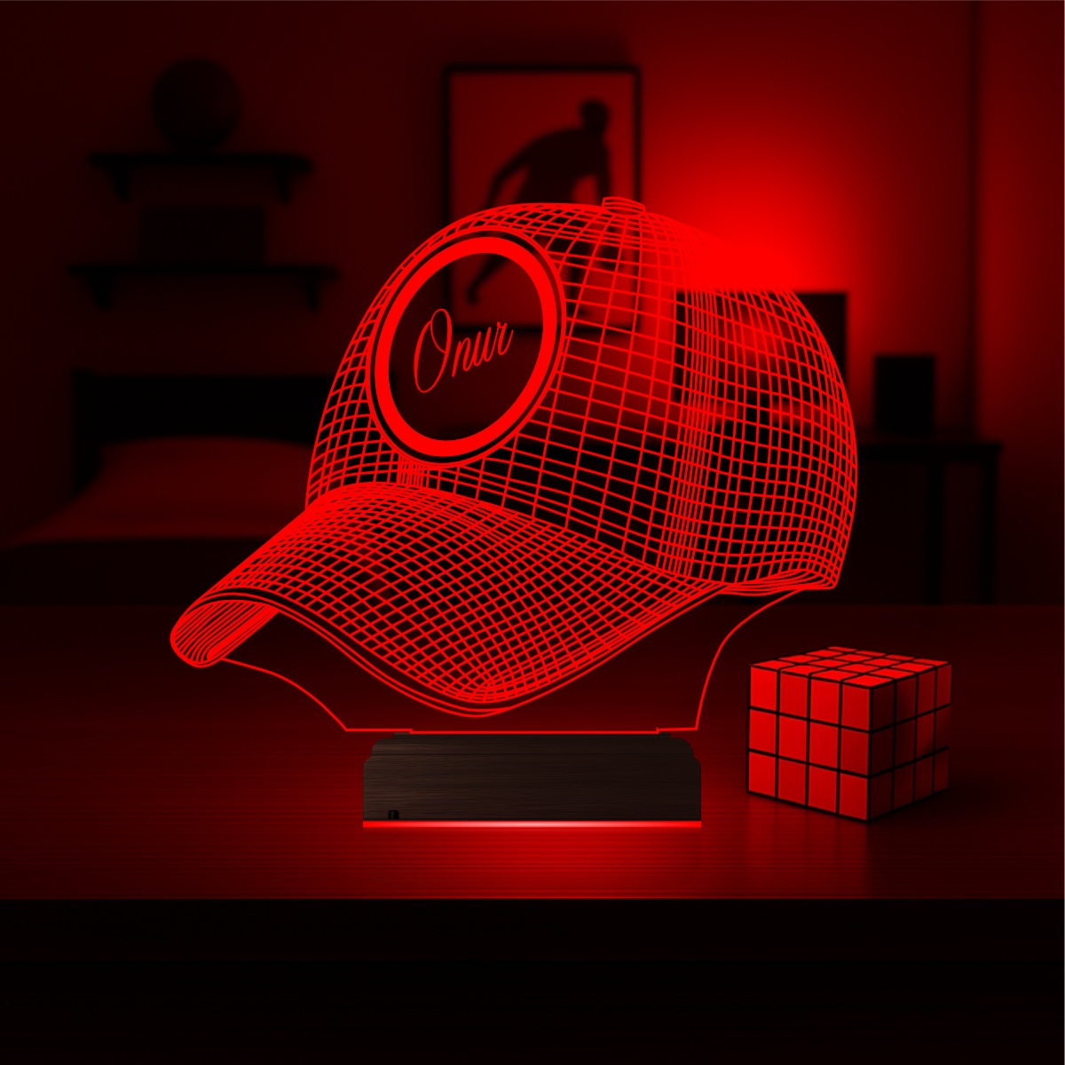 Кепка — 3D LED Ночник | Подарок мужчине