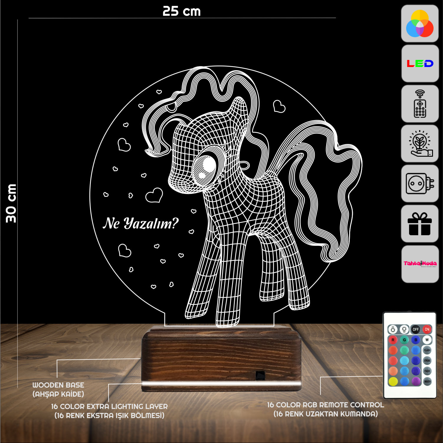 Пони — 3D LED Ночник | Подарок ребенку