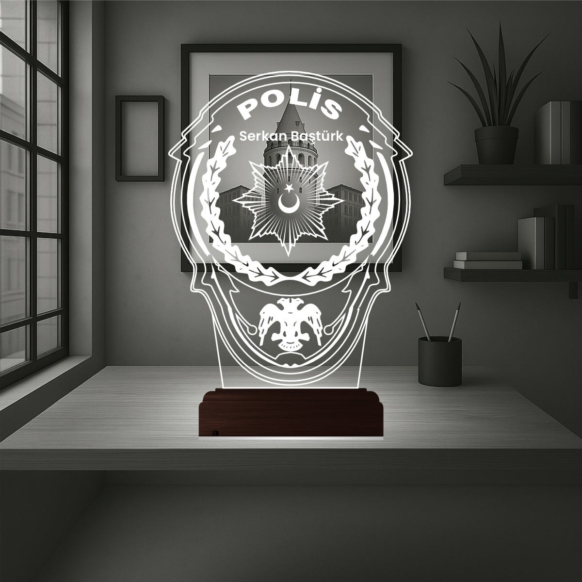 Эмблема Полиции — 3D LED Ночник | Подарок полицейскому