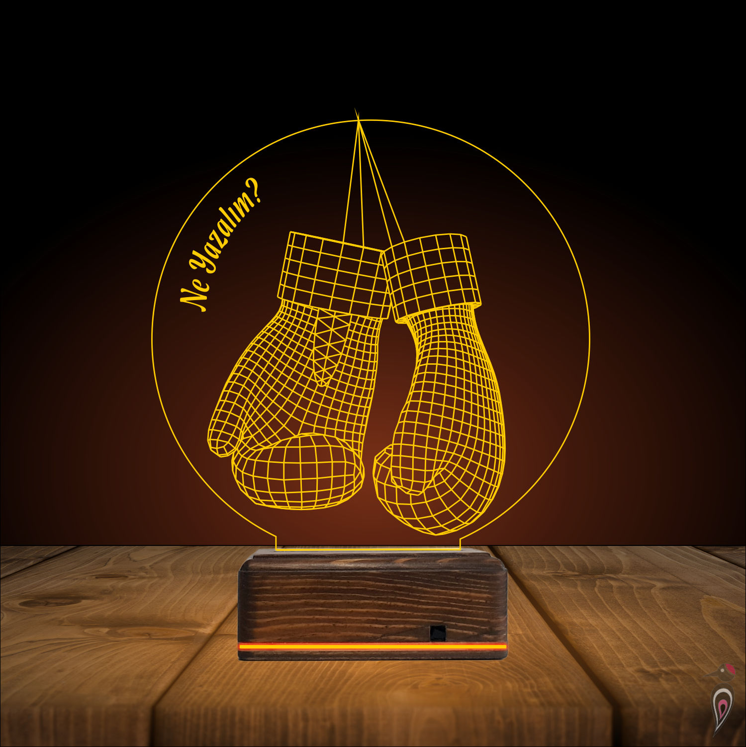 Подарок мужчине: боксерские перчатки 3d светильник 7