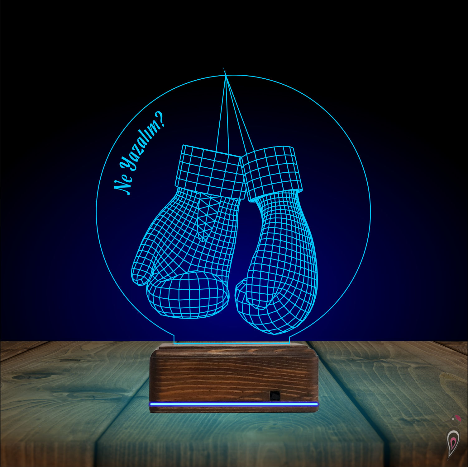 Подарок мужчине: боксерские перчатки 3d светильник 8