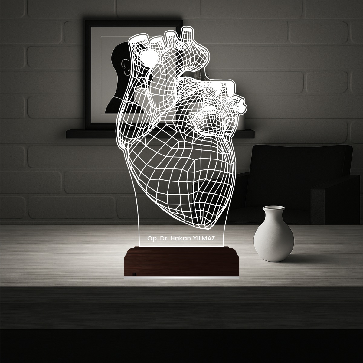 Анатомическое сердце — 3D LED Ночник | Подарок врачу
