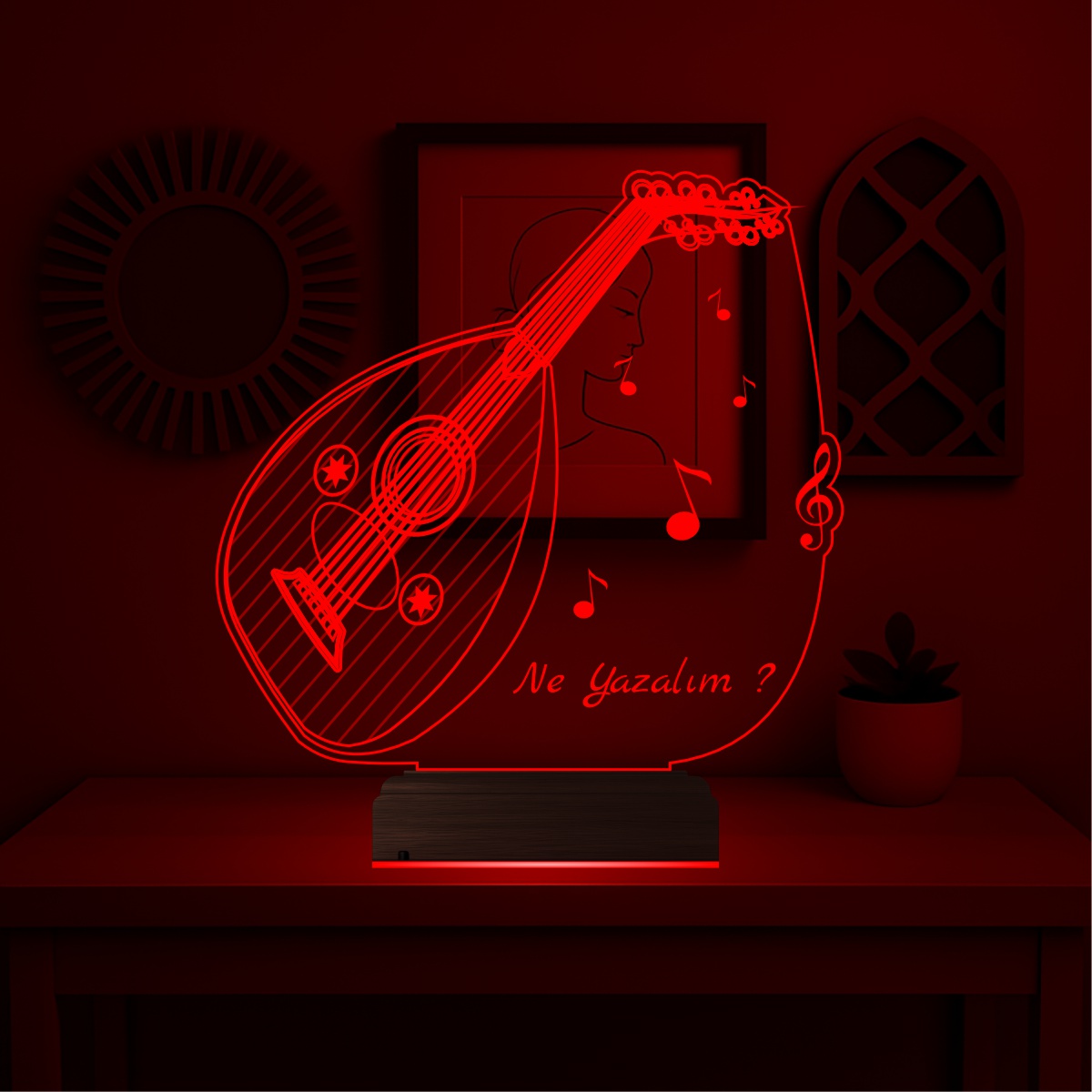 Уд — 3D LED Ночник | Подарок музыканту